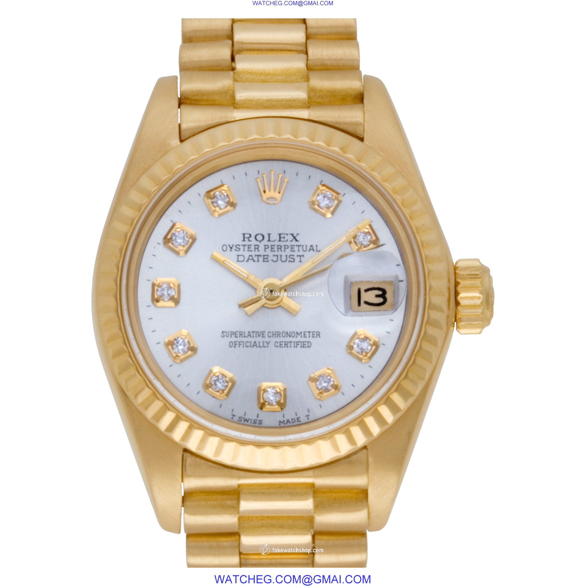Rolex 6927 Datejust Automatic Female 18k yellow gold