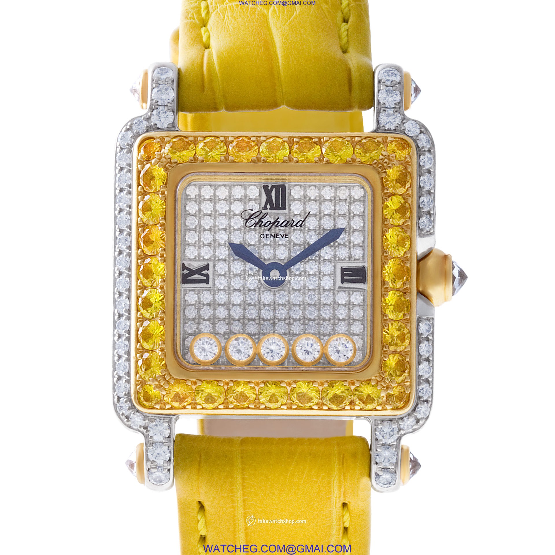 Chopard 276852-9019 Happy Sport Quartz Female 18k White Gold