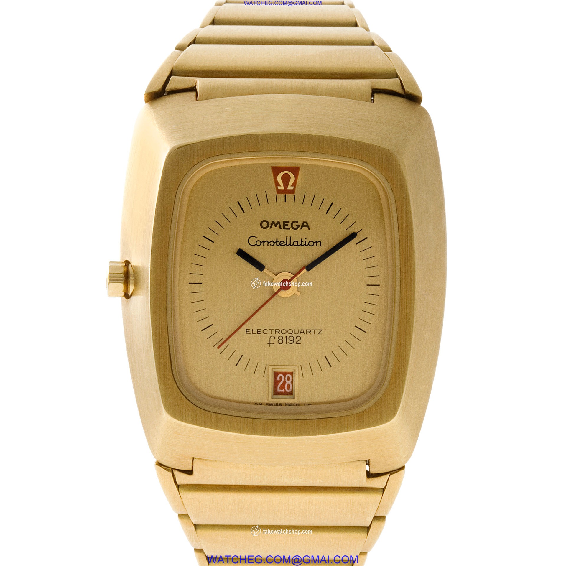 Omega 196.005 Constellation Quartz Male 18k yellow gold