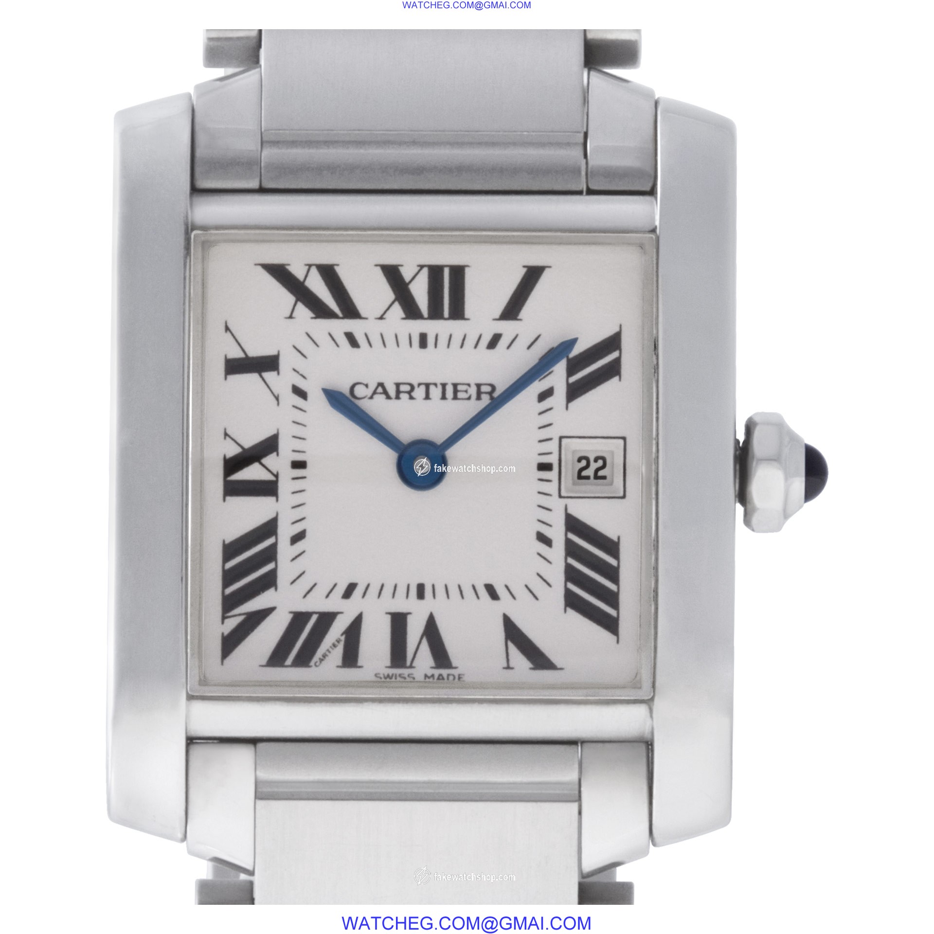 Cartier W51011Q3 Tank Francaise Quartz Unisex Stainless Steel