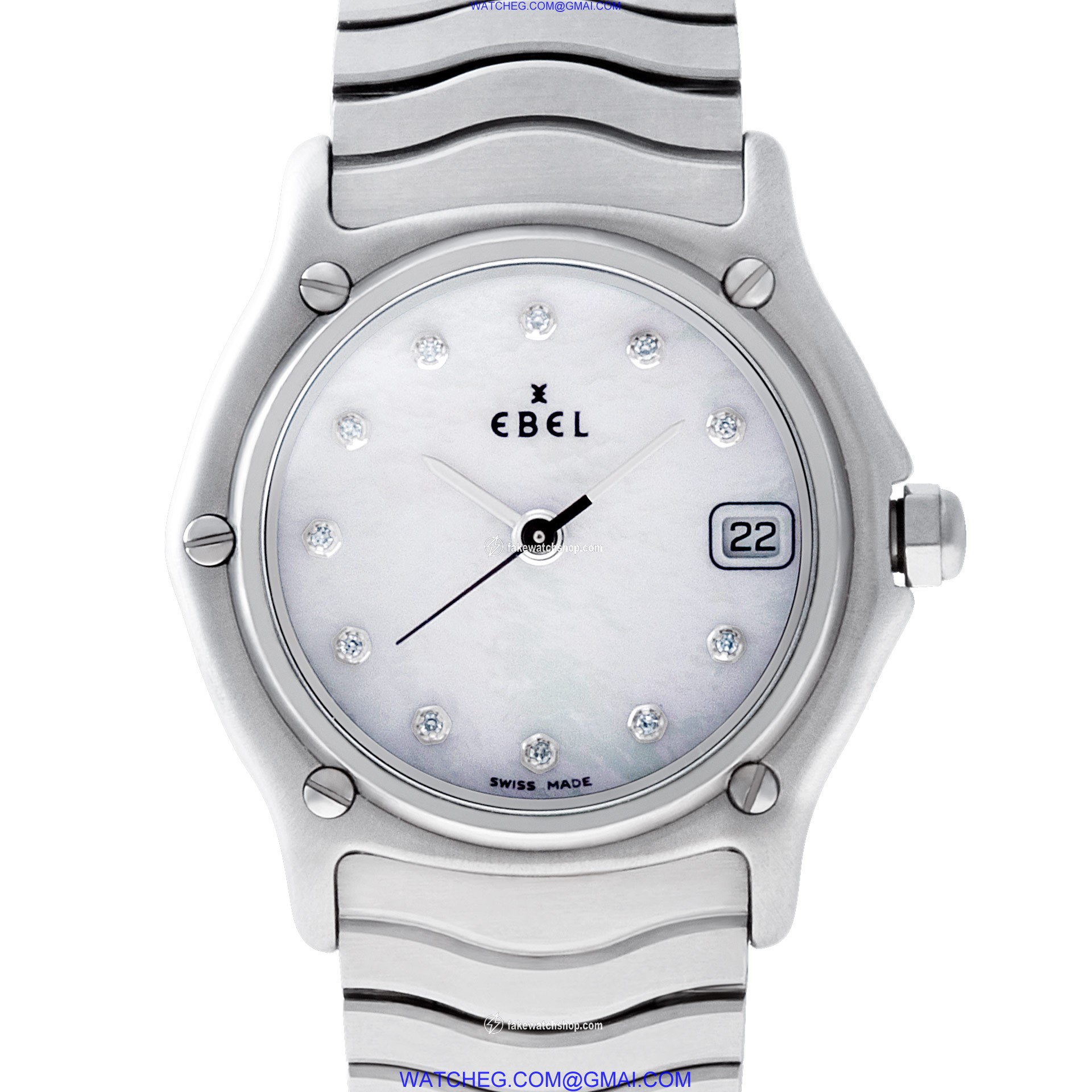 Ebel 9087121 Classic Wave Quartz Female Stainless Steel