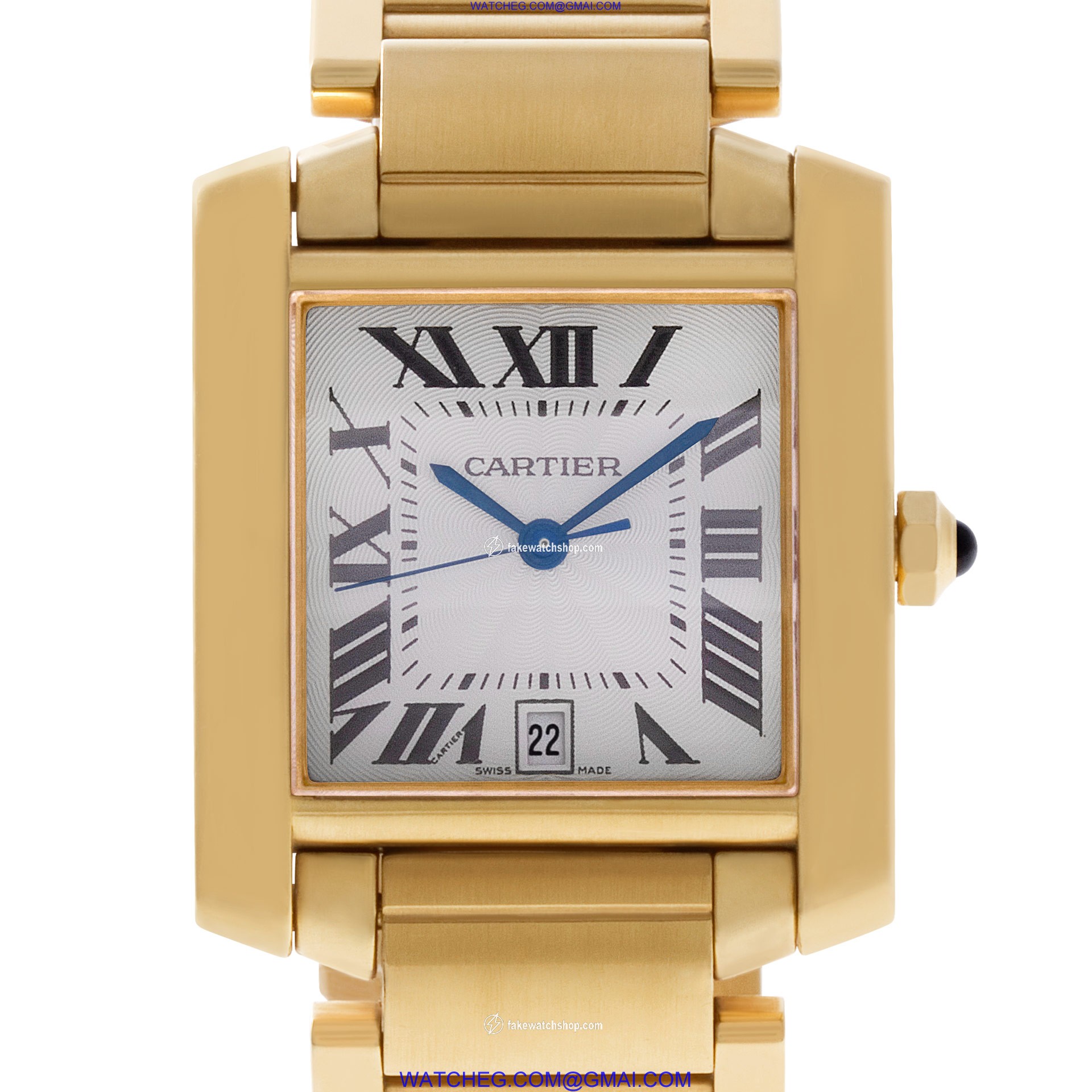 Cartier W5001R2 Tank Francaise Automatic Male 18k yellow gold
