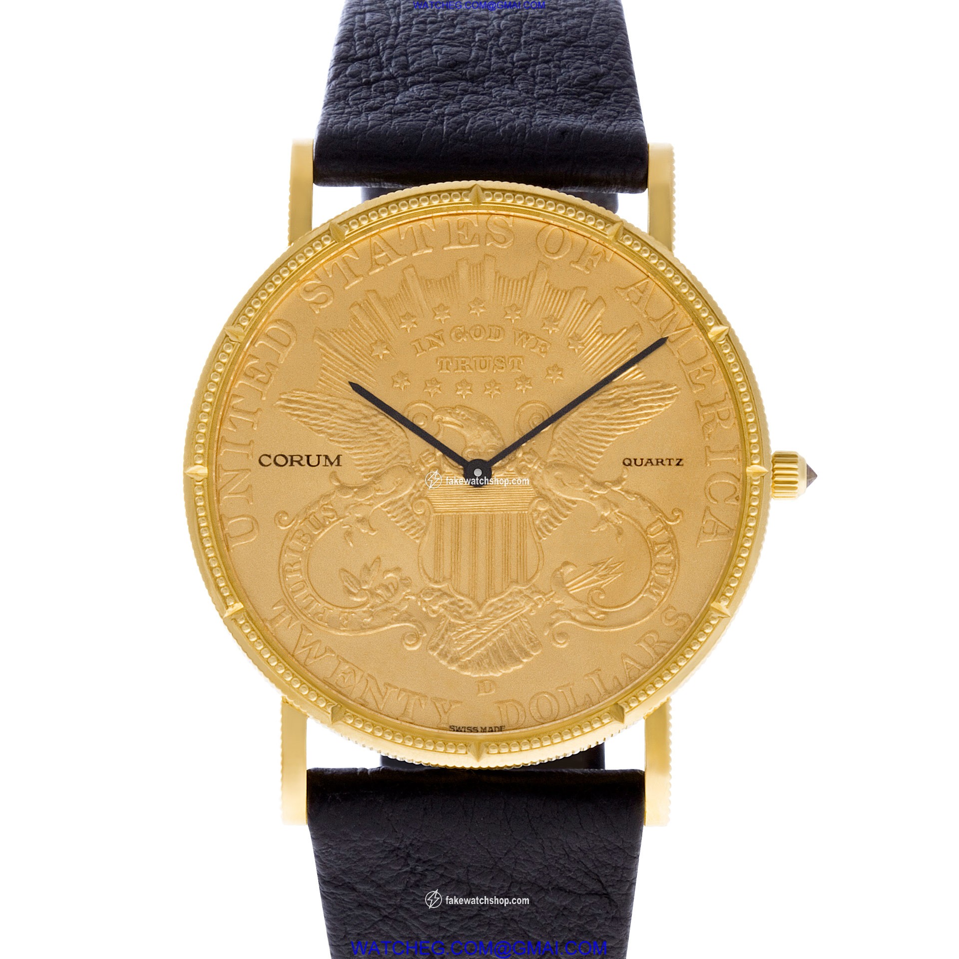 Corum CT32892 $20 Coin Quartz Male 18k Yellow Gold