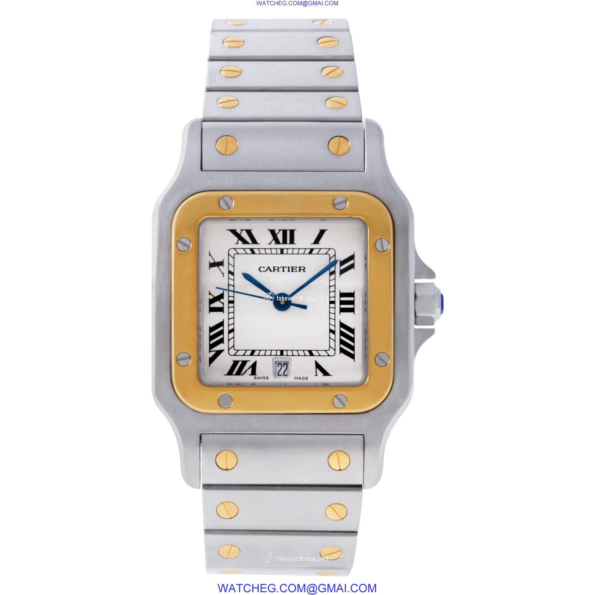 Cartier 1566 Santos Quartz Unisex Stainless Steel