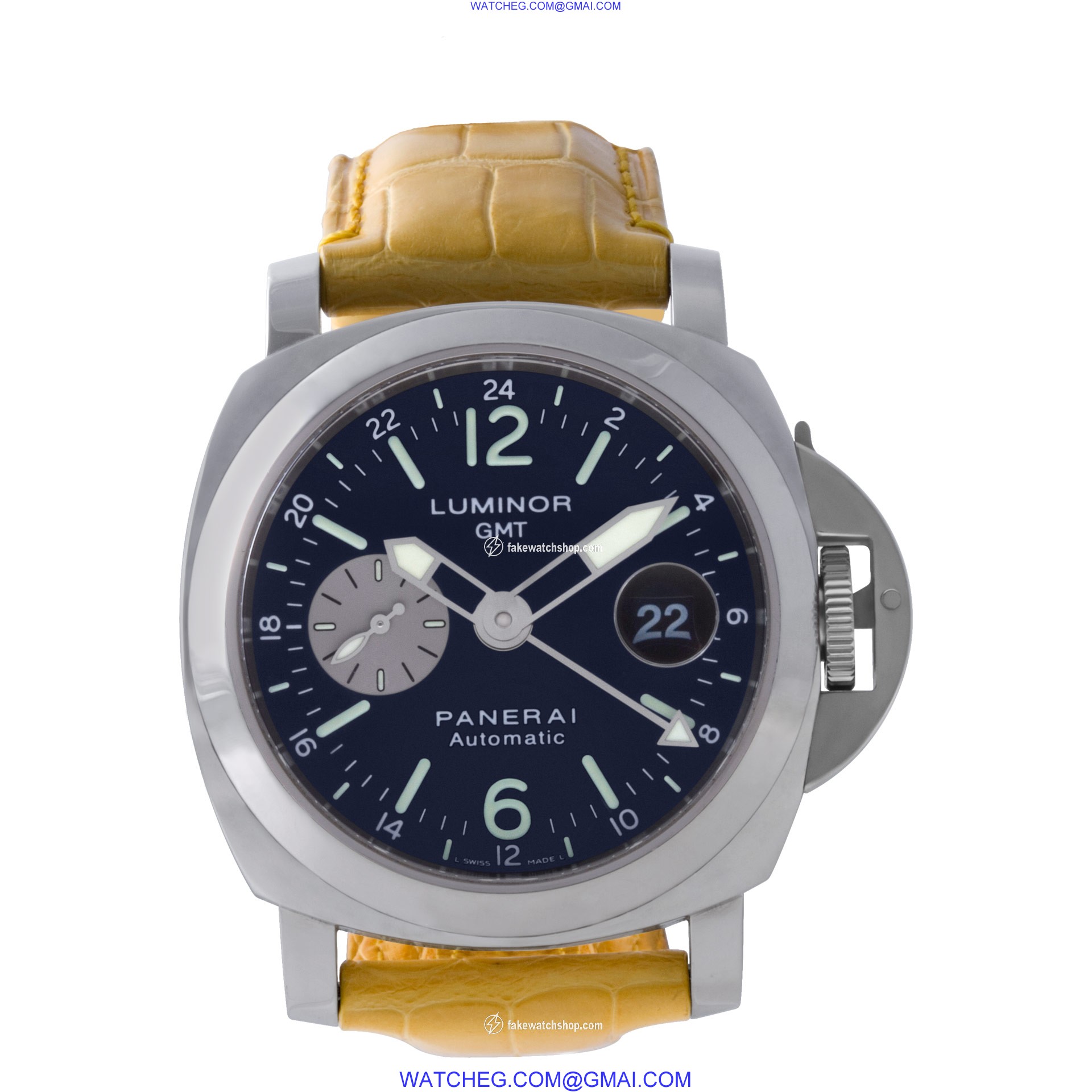 Panerai PAM88 luminor GMT Automatic Male Stainless Steel