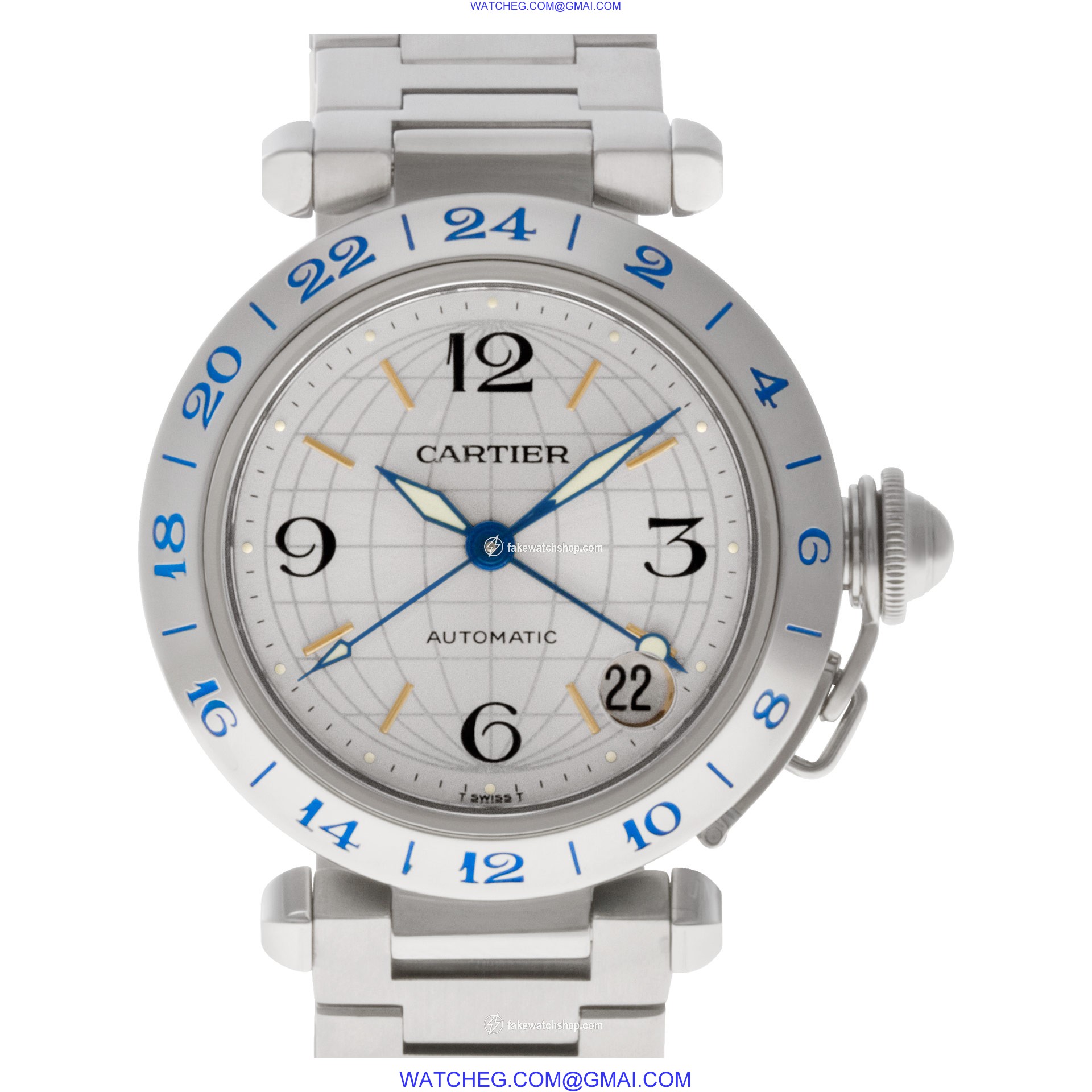 Cartier W31074M7 Pasha Automatic Unisex Stainless Steel