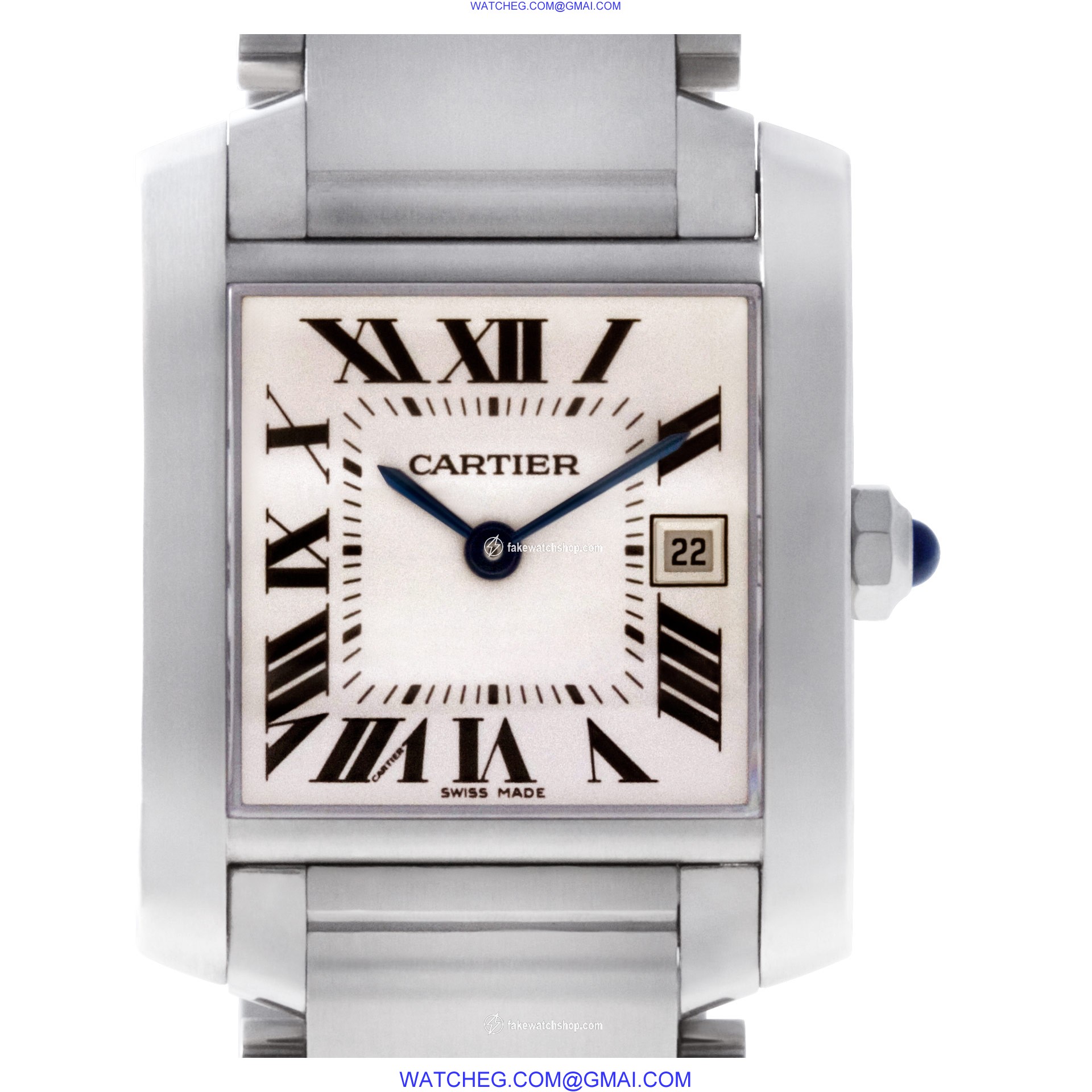 Cartier W51011Q3 Tank Francaise Quartz Unisex Stainless Steel
