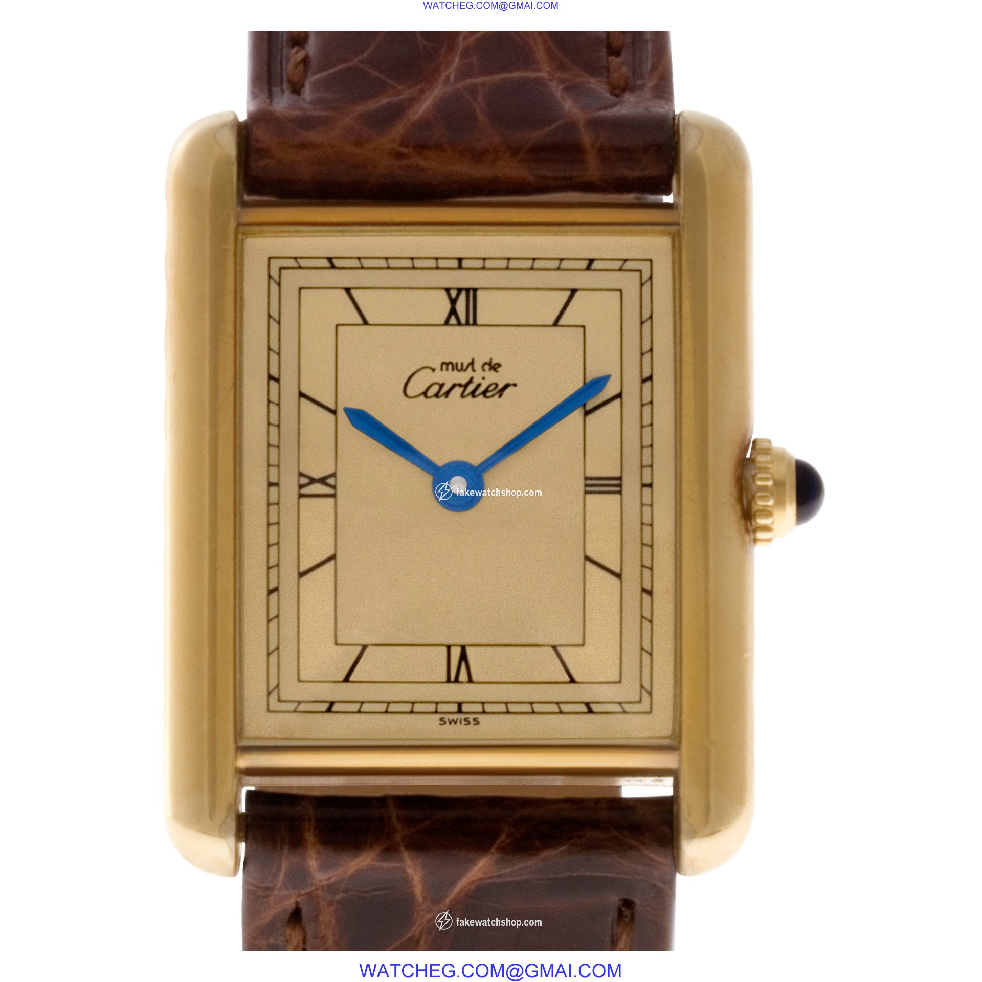 Cartier 92249 Tank Quartz Female Vermeil