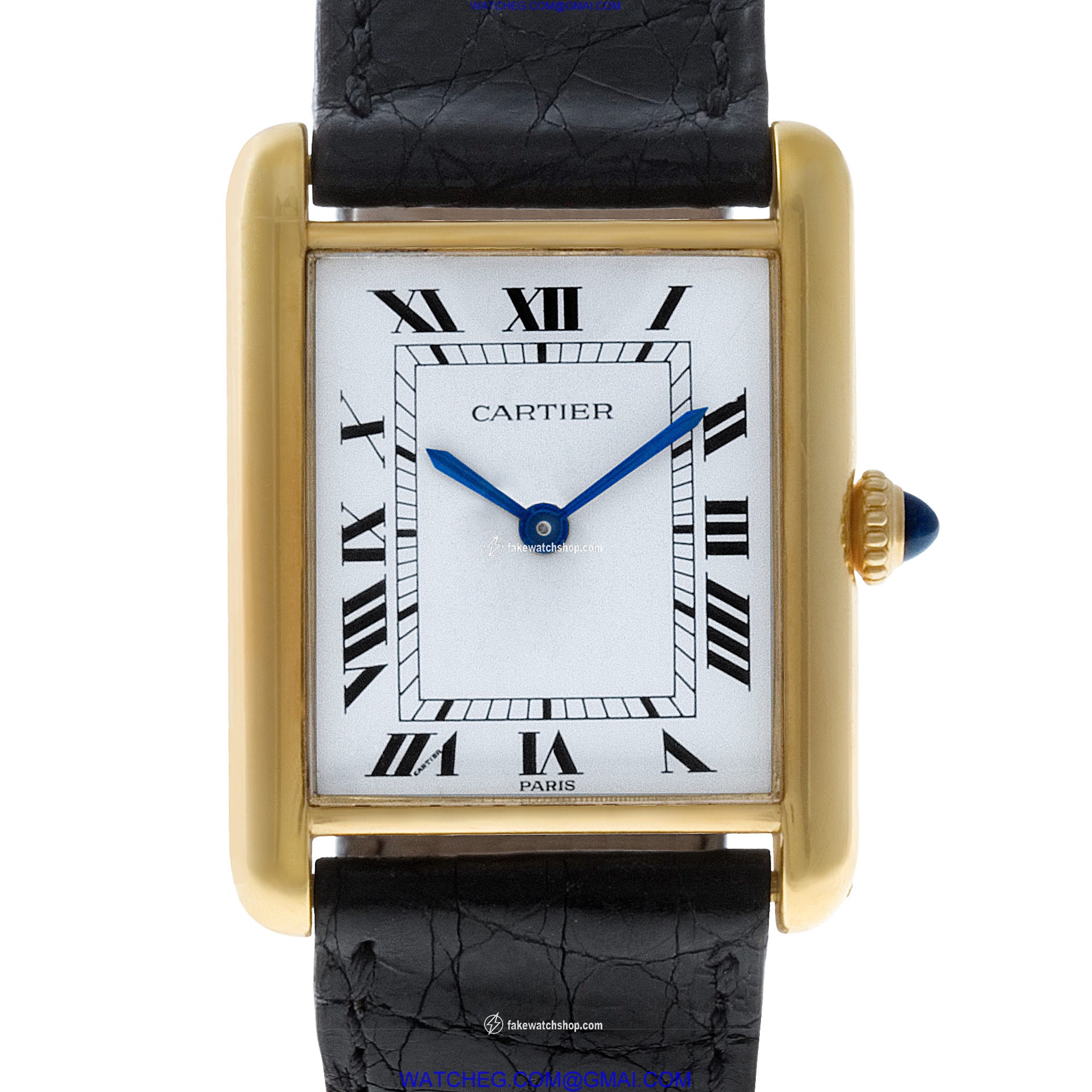 Cartier 1223 Tank Manual Female 18k yellow gold