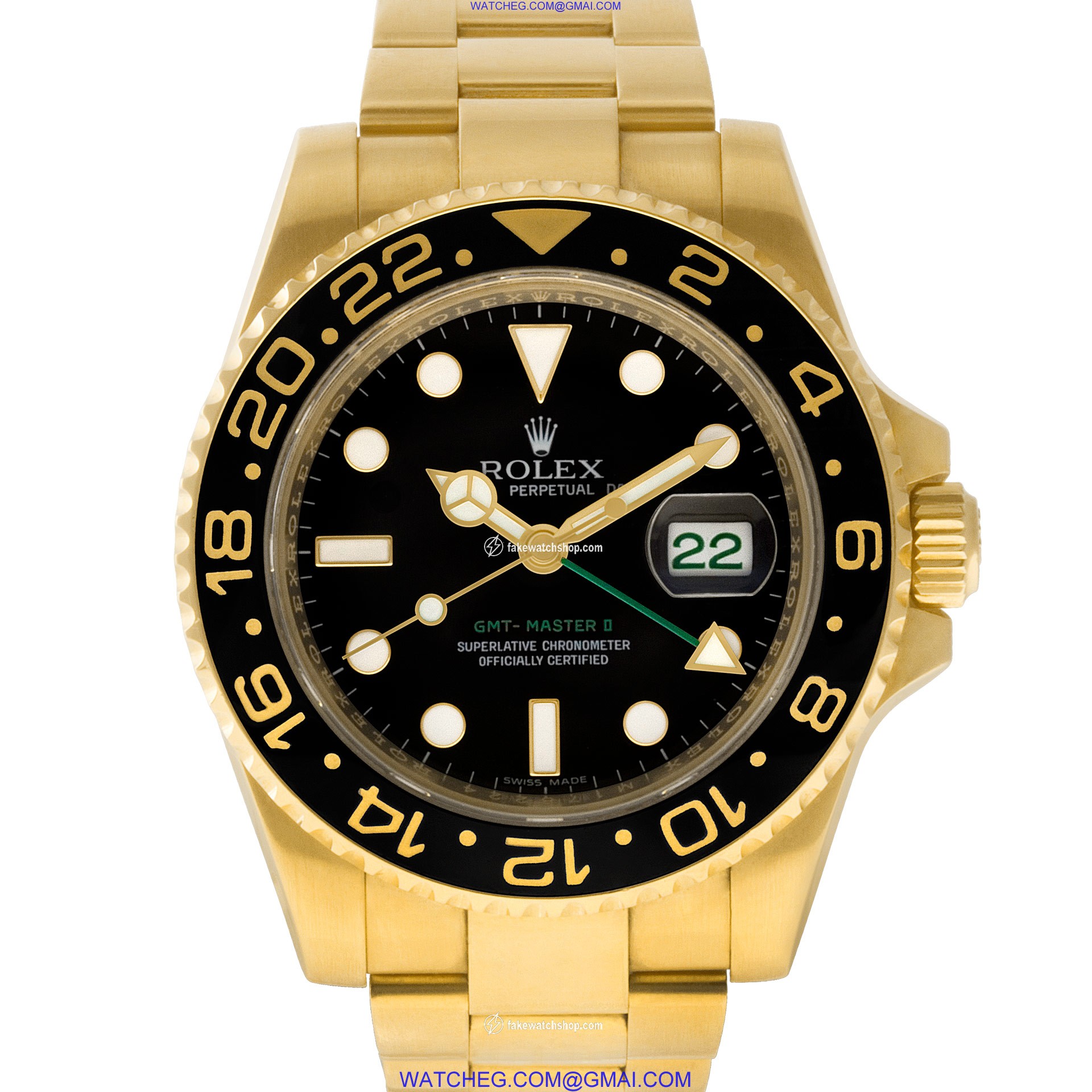 Rolex 116718 GMT-Master Automatic Male 18k yellow gold
