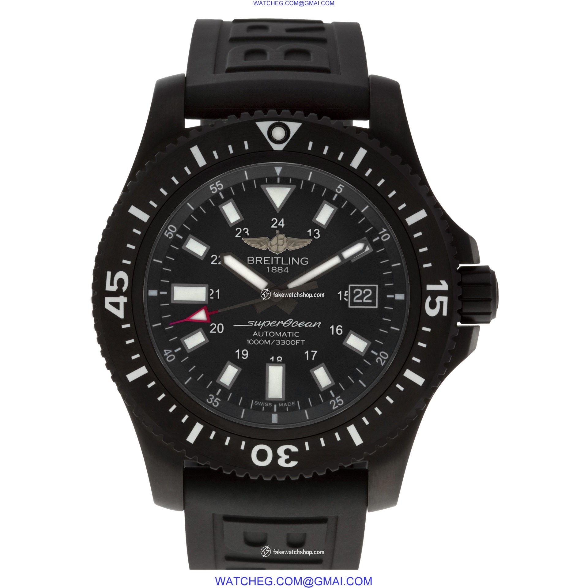 Breitling m1739313 Super Ocean Automatic Male Black Steel