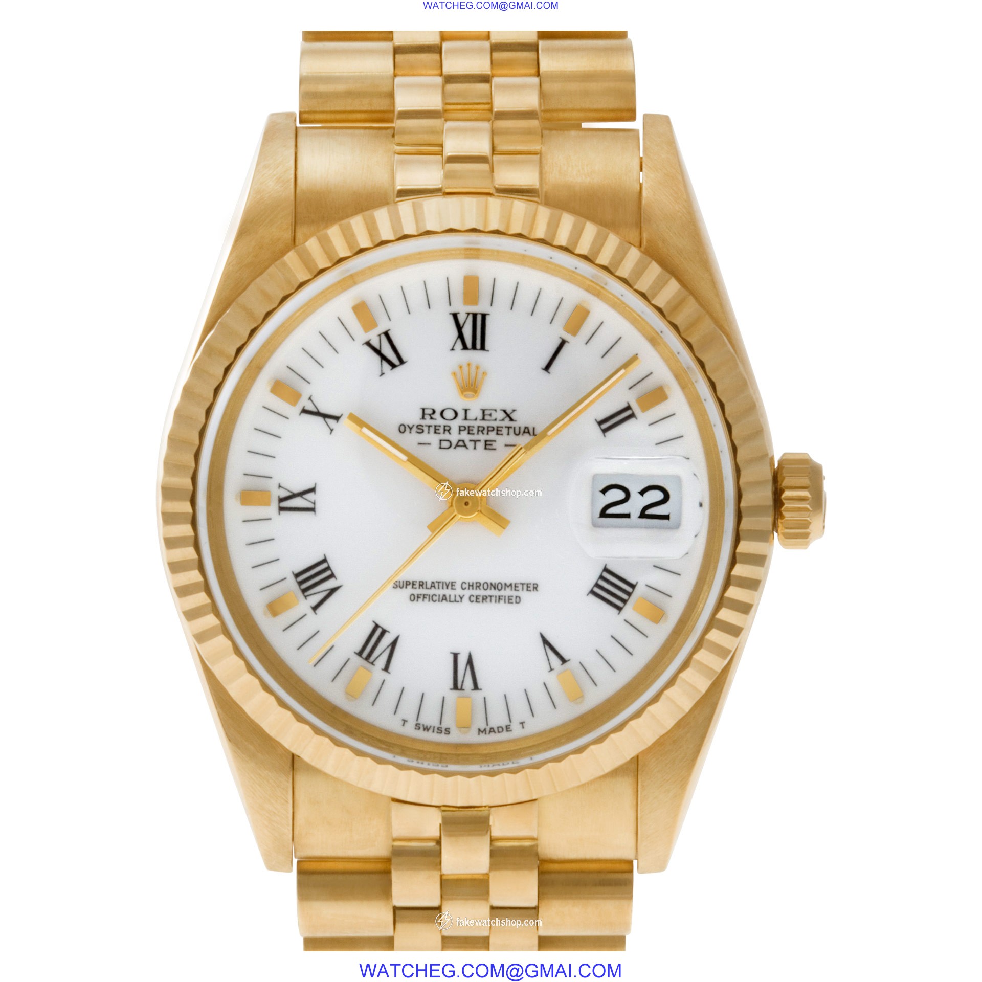 Rolex 15037 Date Automatic Male 14k yellow gold