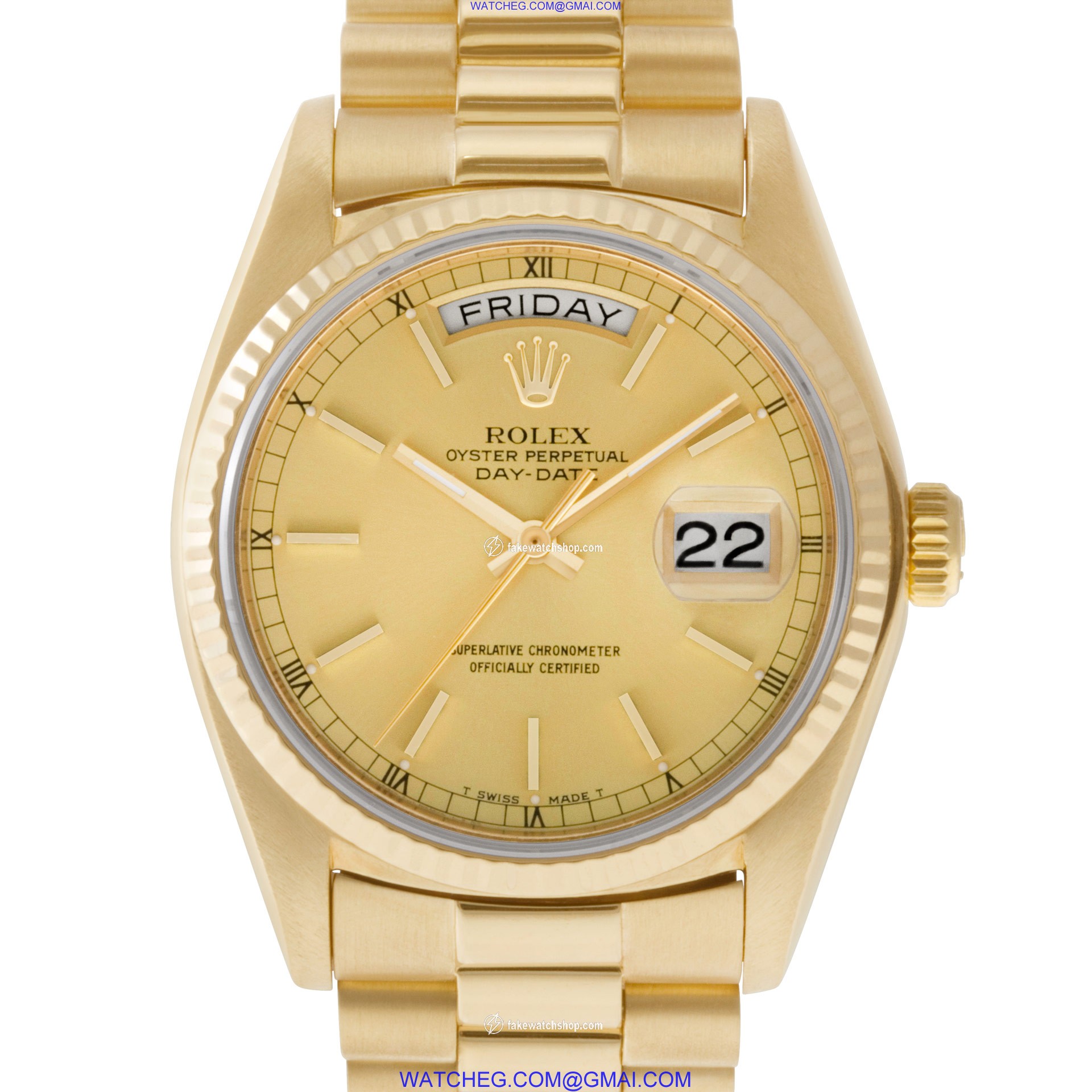 Rolex 18038 Day-Date Automatic Male 18k yellow gold