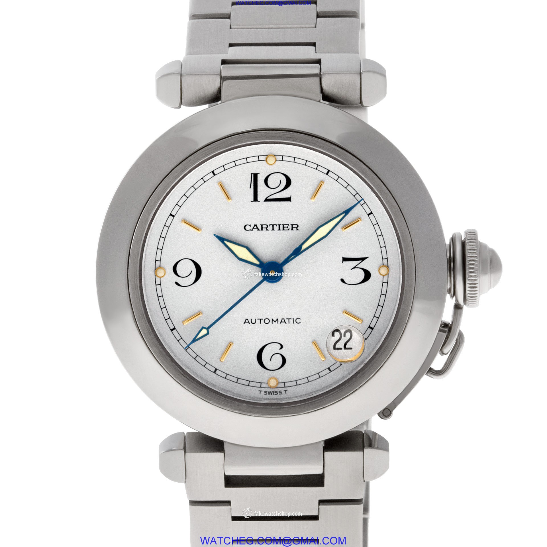 Cartier 2324 Pasha Automatic Unisex Stainless Steel