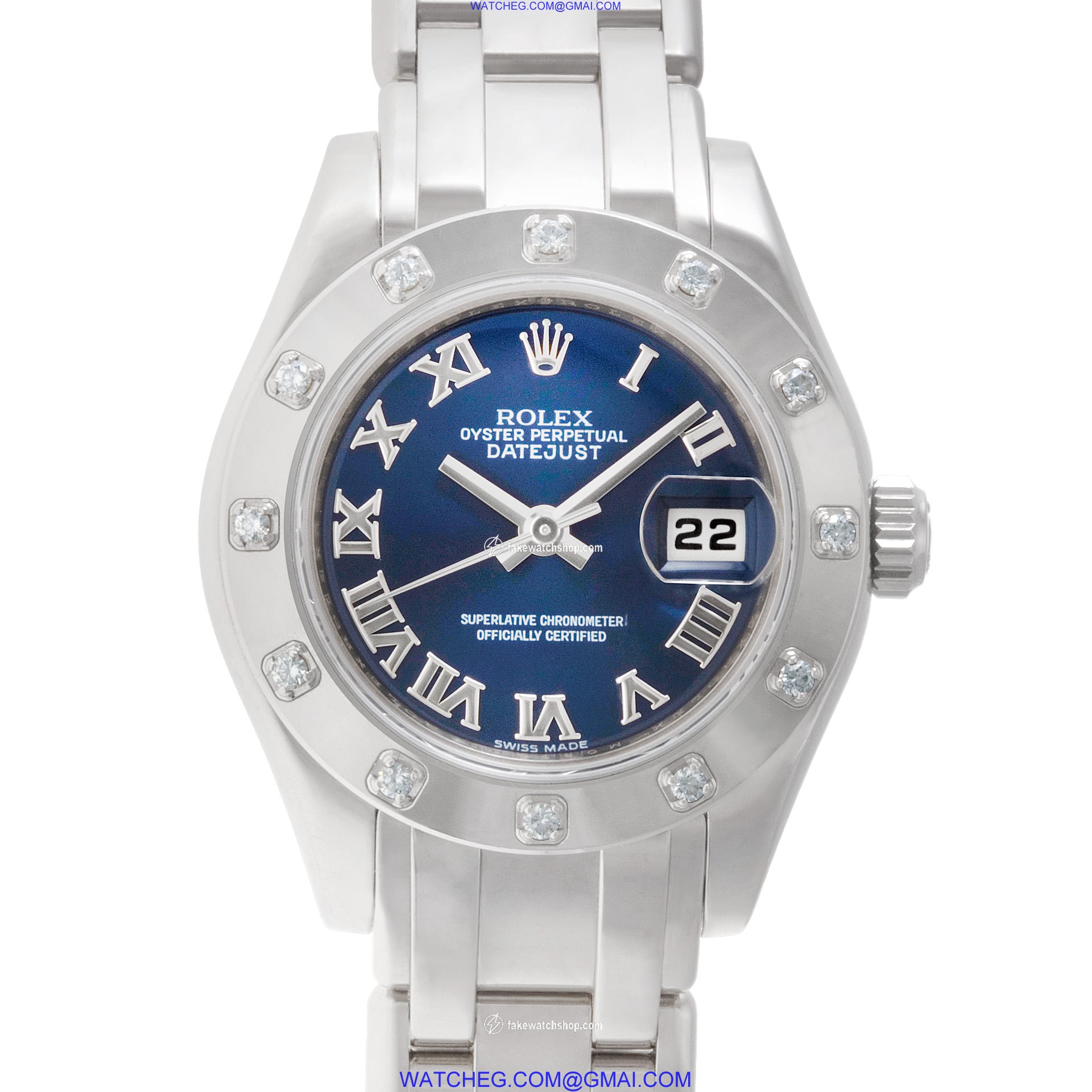 Rolex 80319 Pearlmaster Automatic Female 18k White Gold