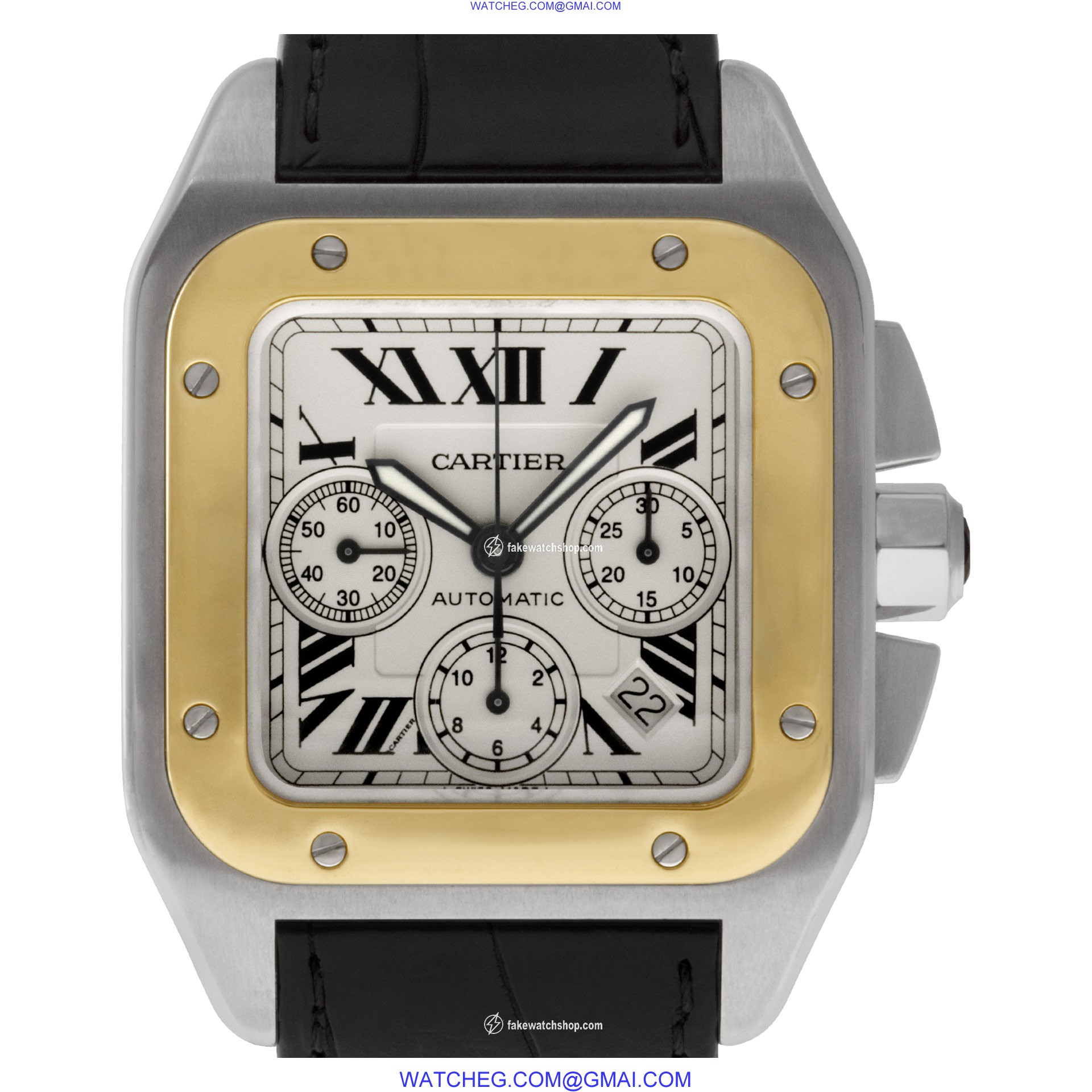 Cartier w20091x7 Santos 100 Automatic Male Stainless Steel