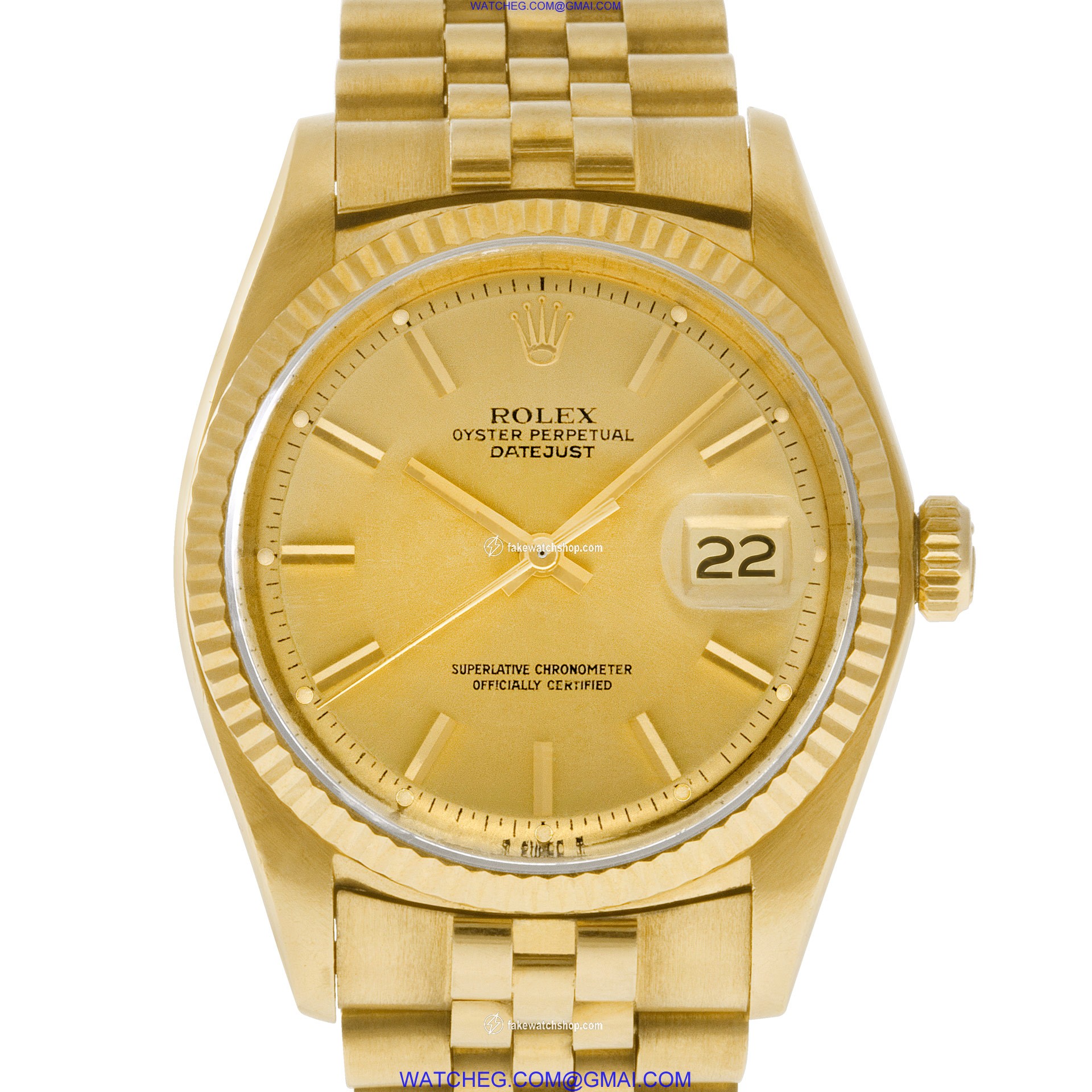 Rolex 16018 Datejust Automatic Male 18k yellow gold