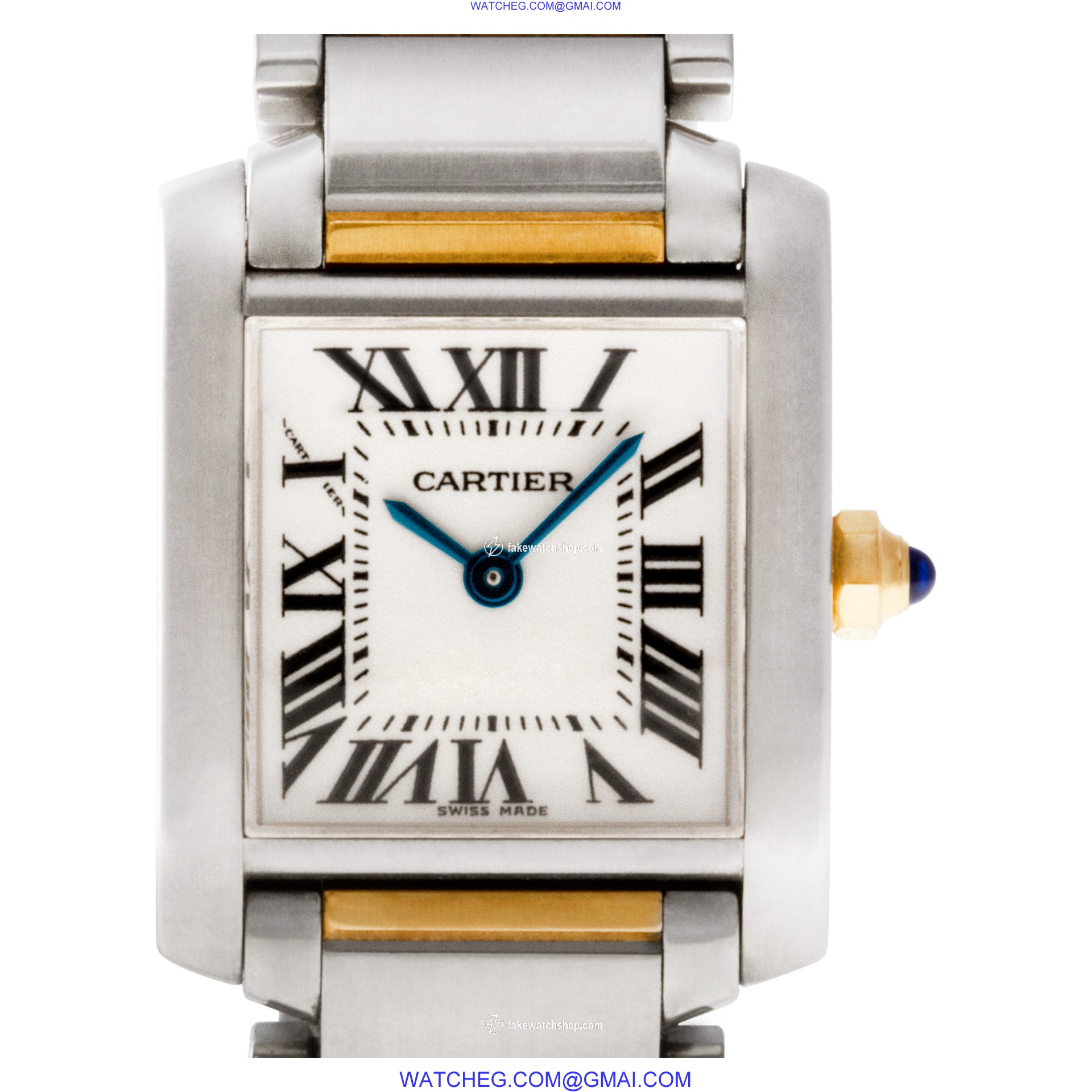 Cartier W51007Q4 Tank Francaise Quartz Female 18k gold & Stainless Steel