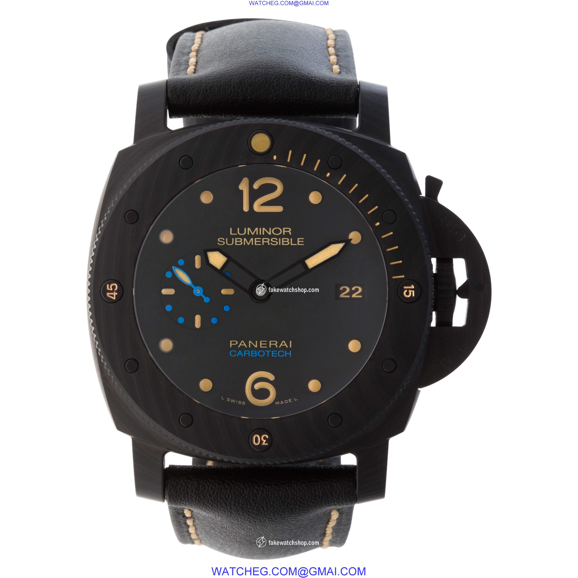 Panerai PAM00616 Submersible Automatic Male Carbon Fiber