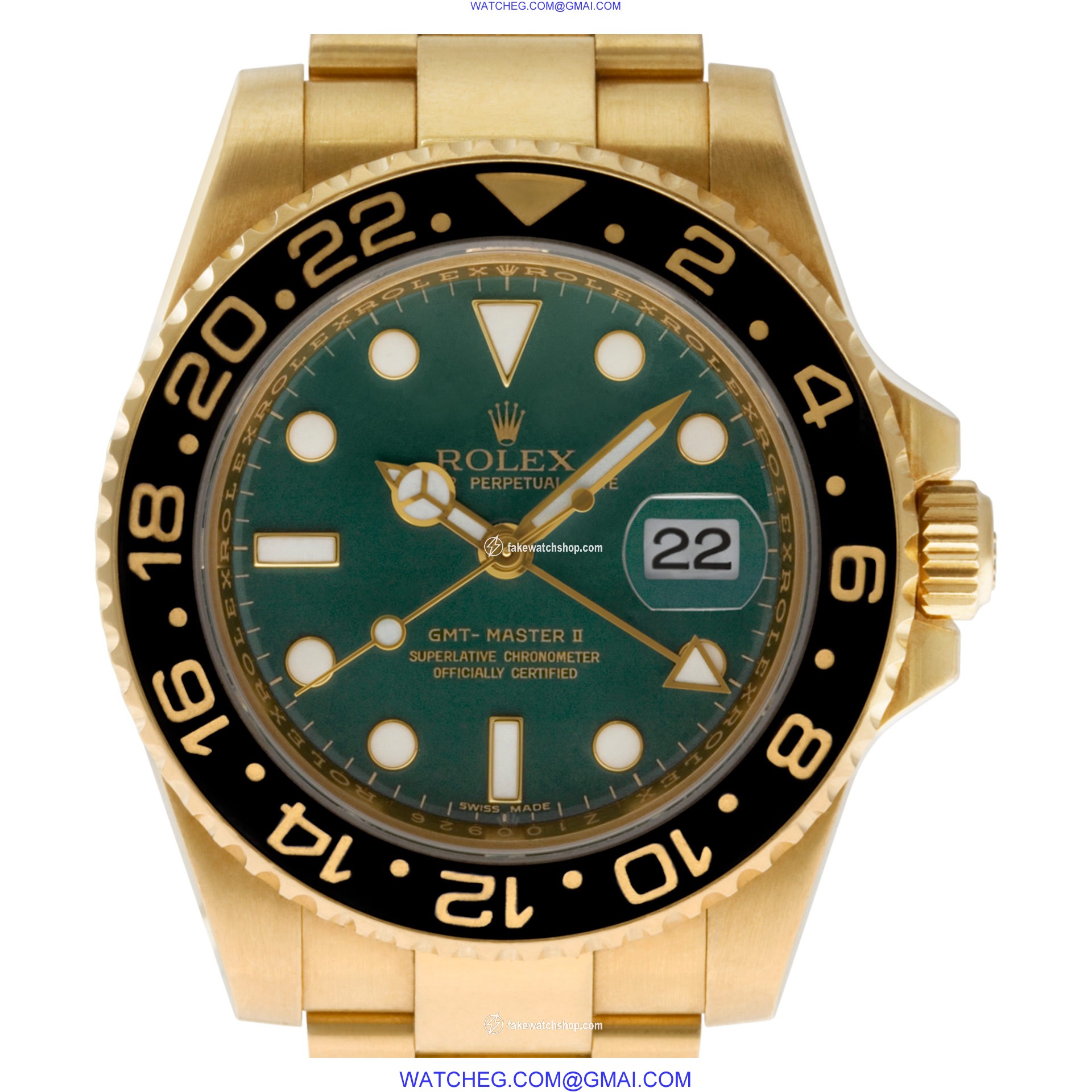 Rolex 116718 GMT-Master Automatic Male 18k yellow gold