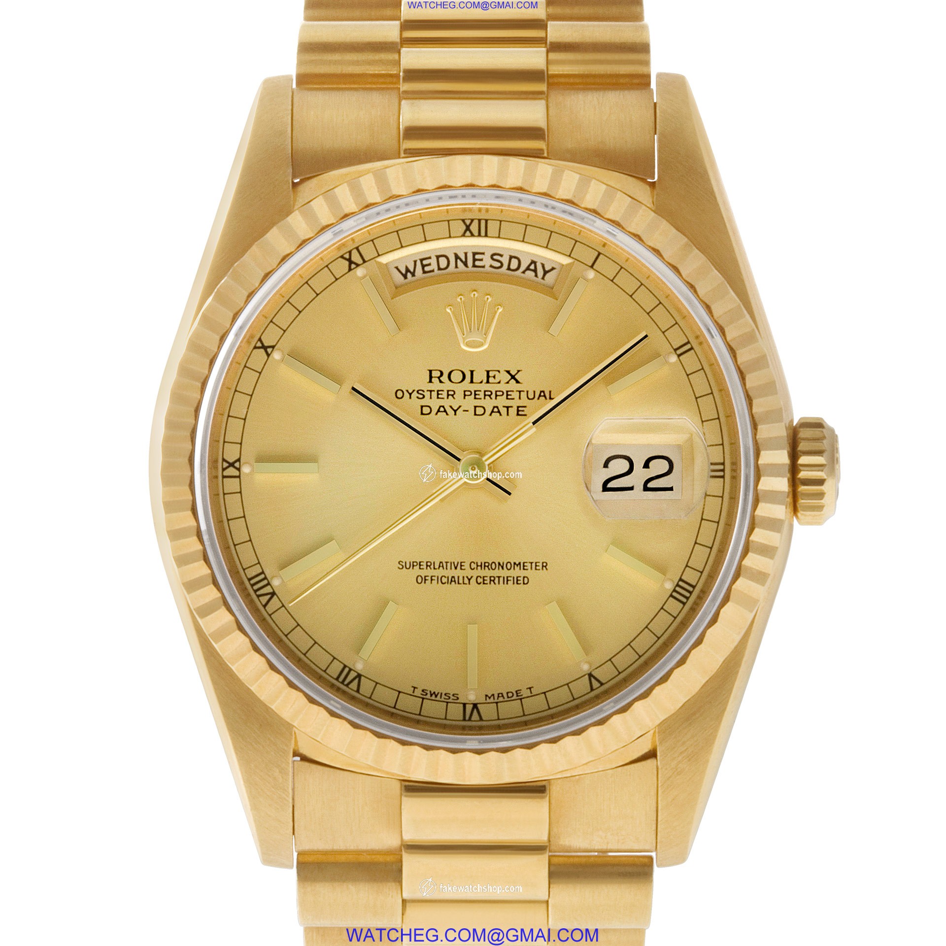 Rolex 18238 Day-Date Automatic Male 18k yellow gold