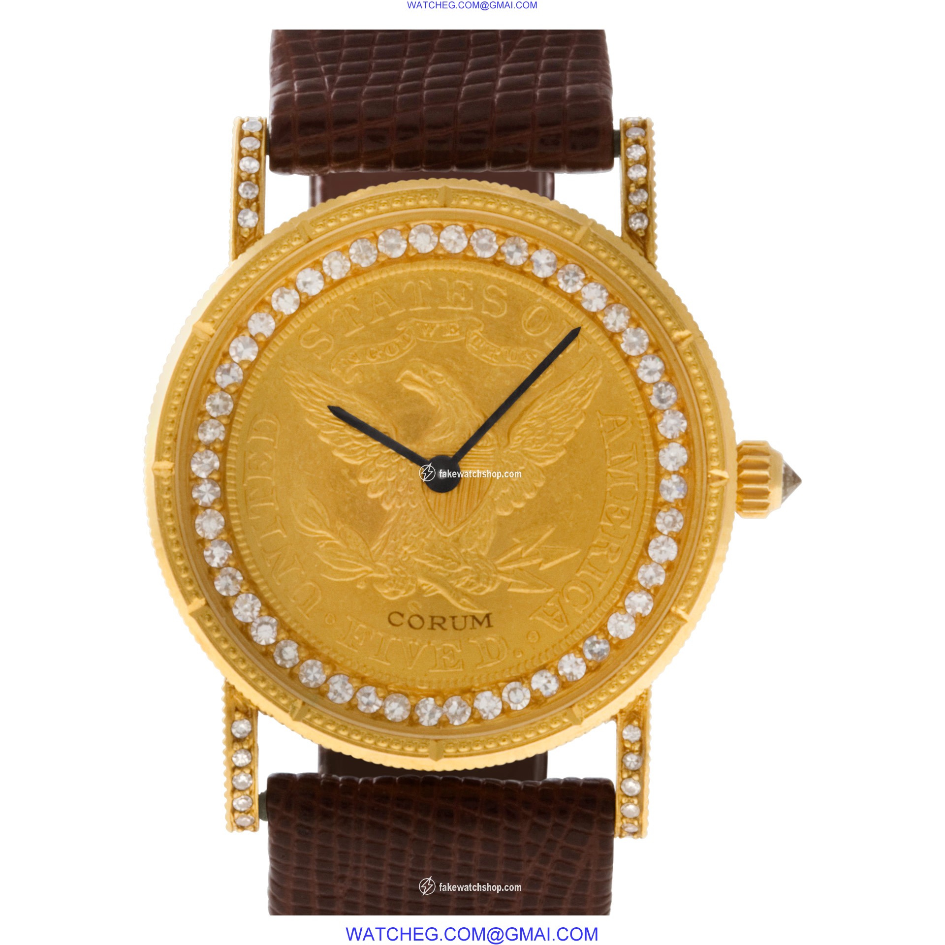 Corum 122 $5 Coin Manual Female 18k yellow gold
