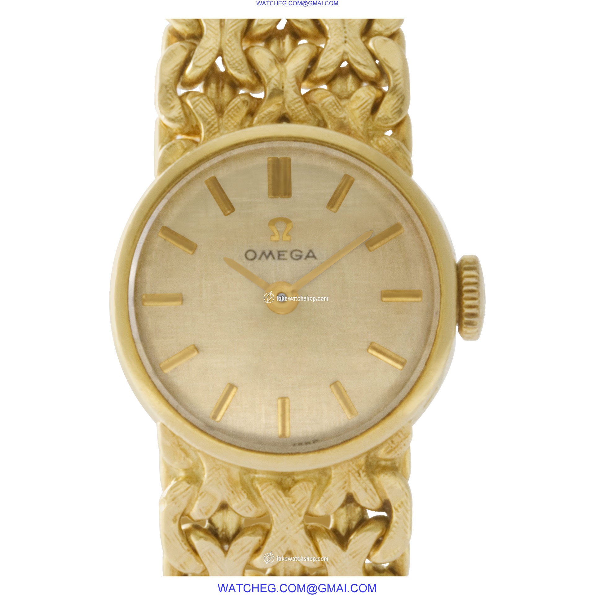 Omega 7173 Vintage Quartz Female 18k yellow gold