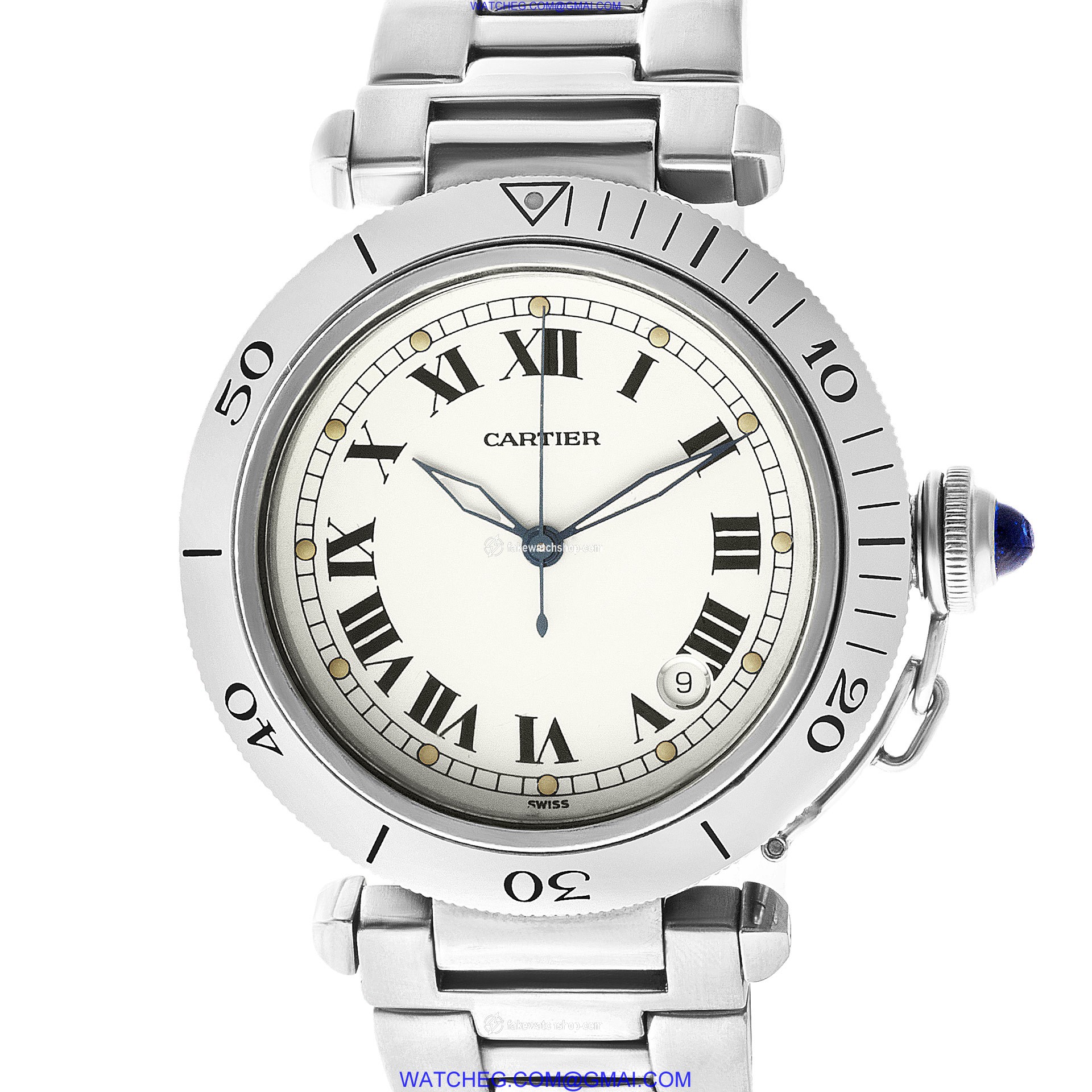 Cartier 1040 Pasha 38 Automatic Unisex Stainless Steel