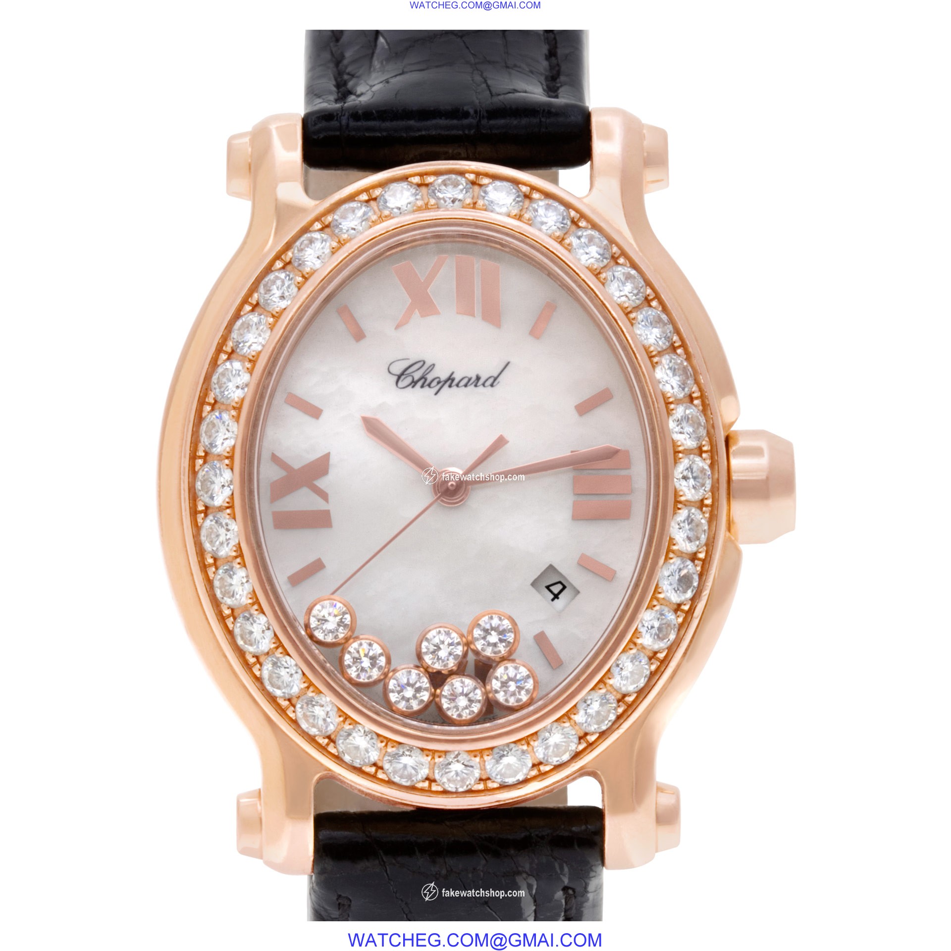 Chopard 275350 Happy Sport Quartz Female 18k rose gold