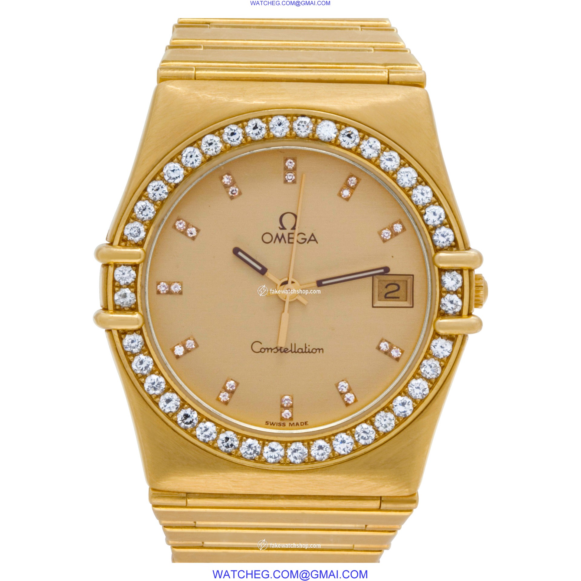 Omega Omega 4048 Constellation Quartz Female 18k Yellow Gold