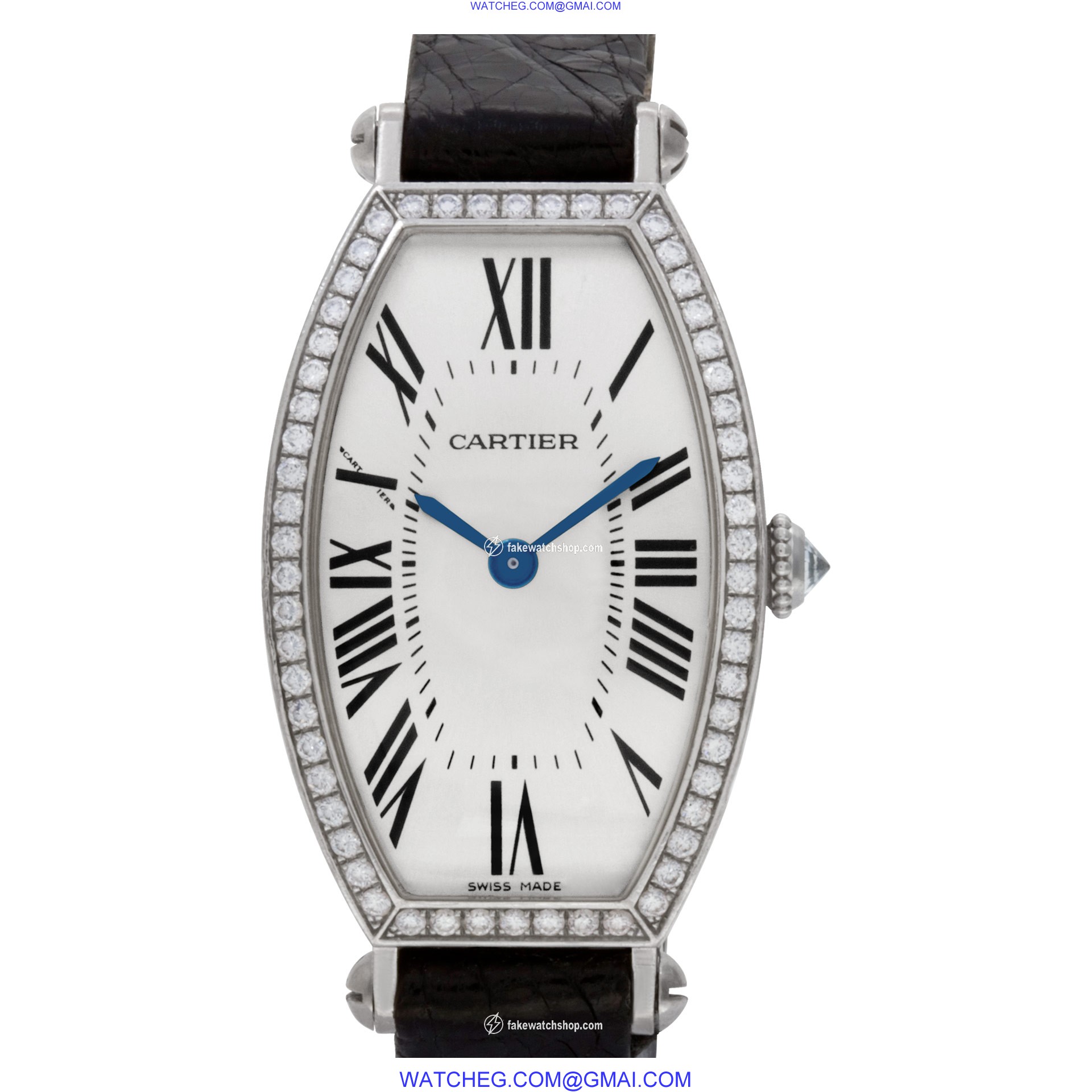 Cartier WE400131 2711 Tonneau Manual Female 18k White Gold