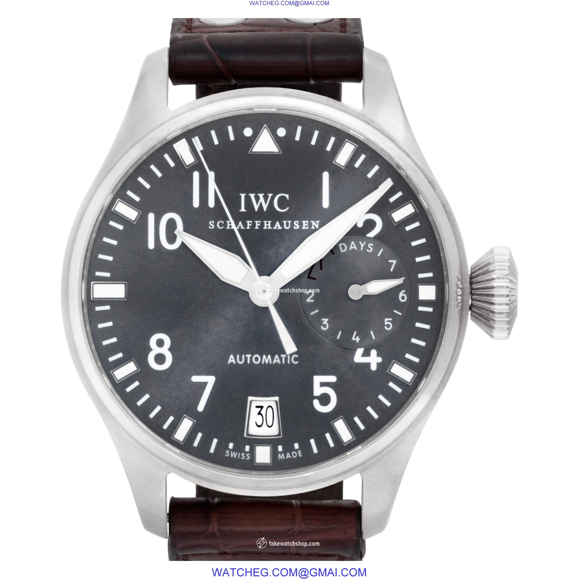 IWC iw500402 Big Pilot Automatic Male 18k White Gold