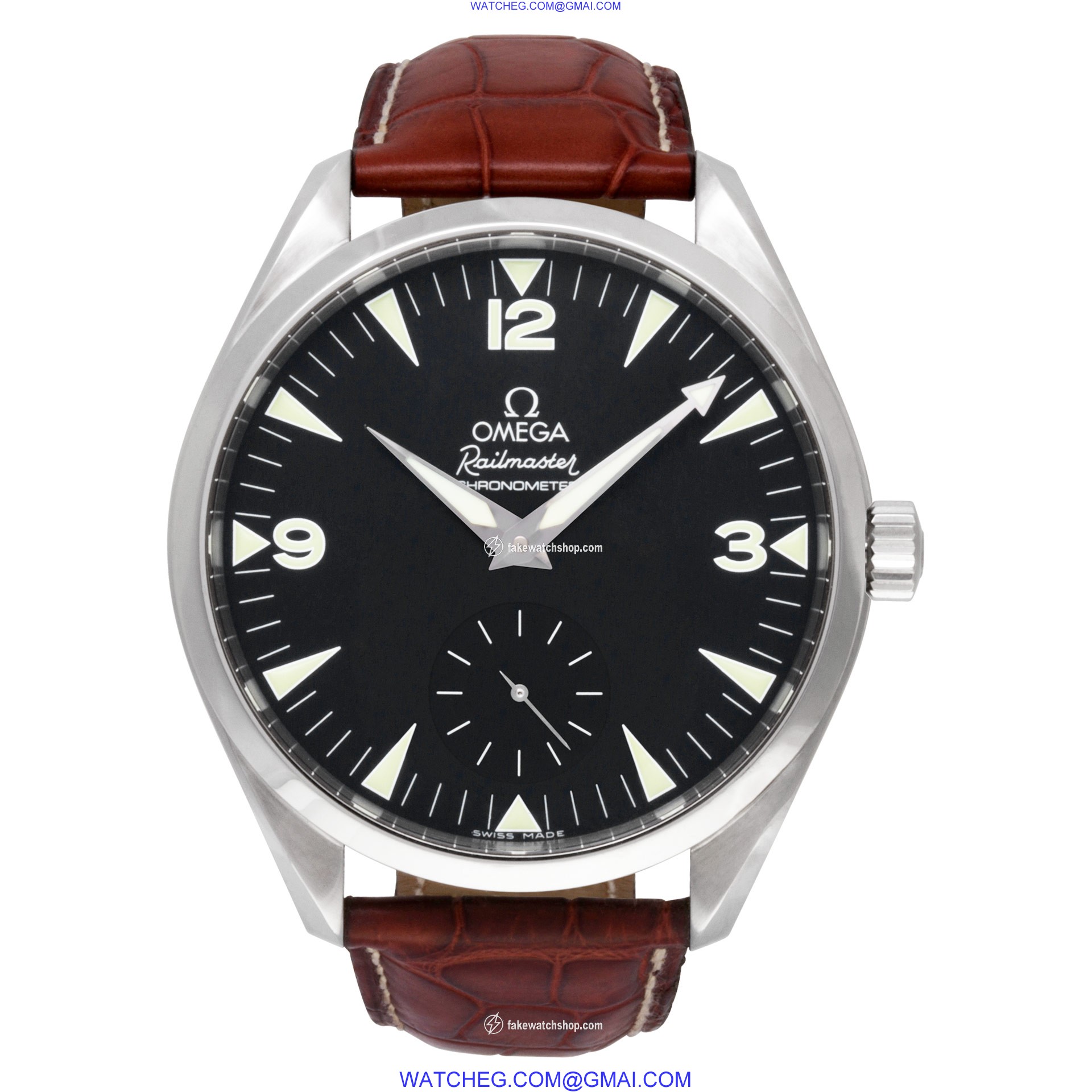 Omega 2806.52.37 Railmaster Manual Male Stainless Steel