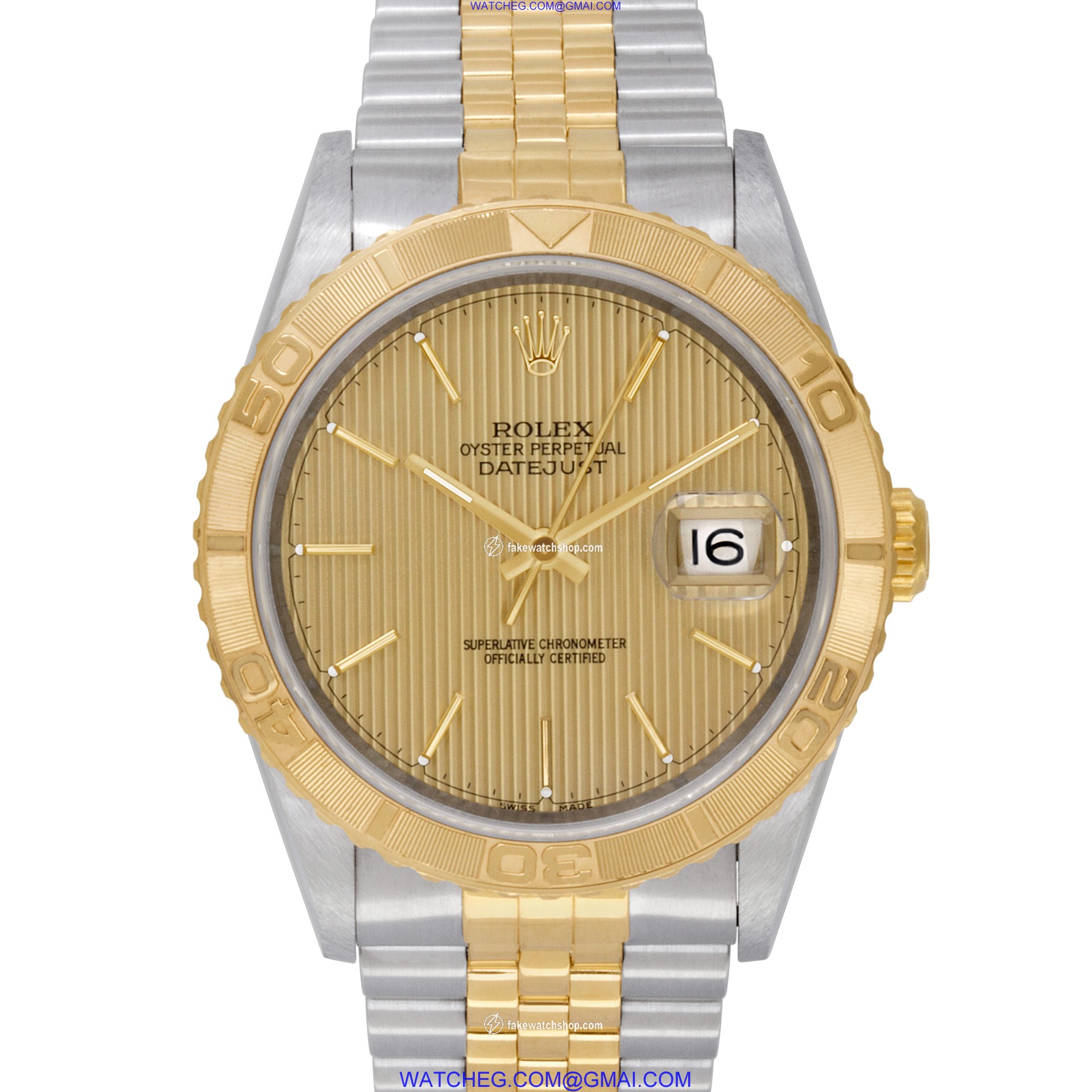 Rolex 16263 Datejust Automatic Unisex 18k gold & Stainless Steel