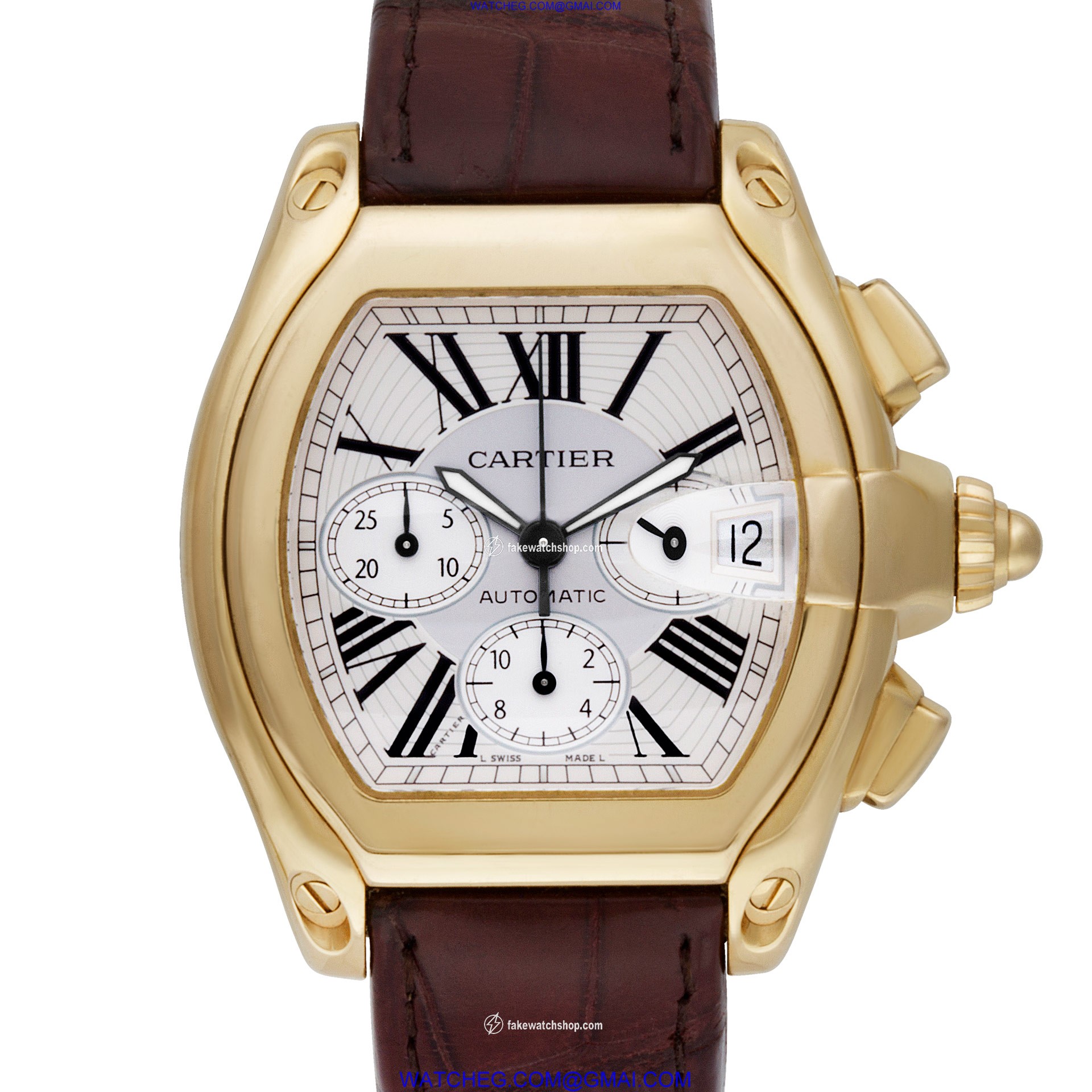 Cartier W62021Y3 Roadster Automatic Male 18k yellow gold