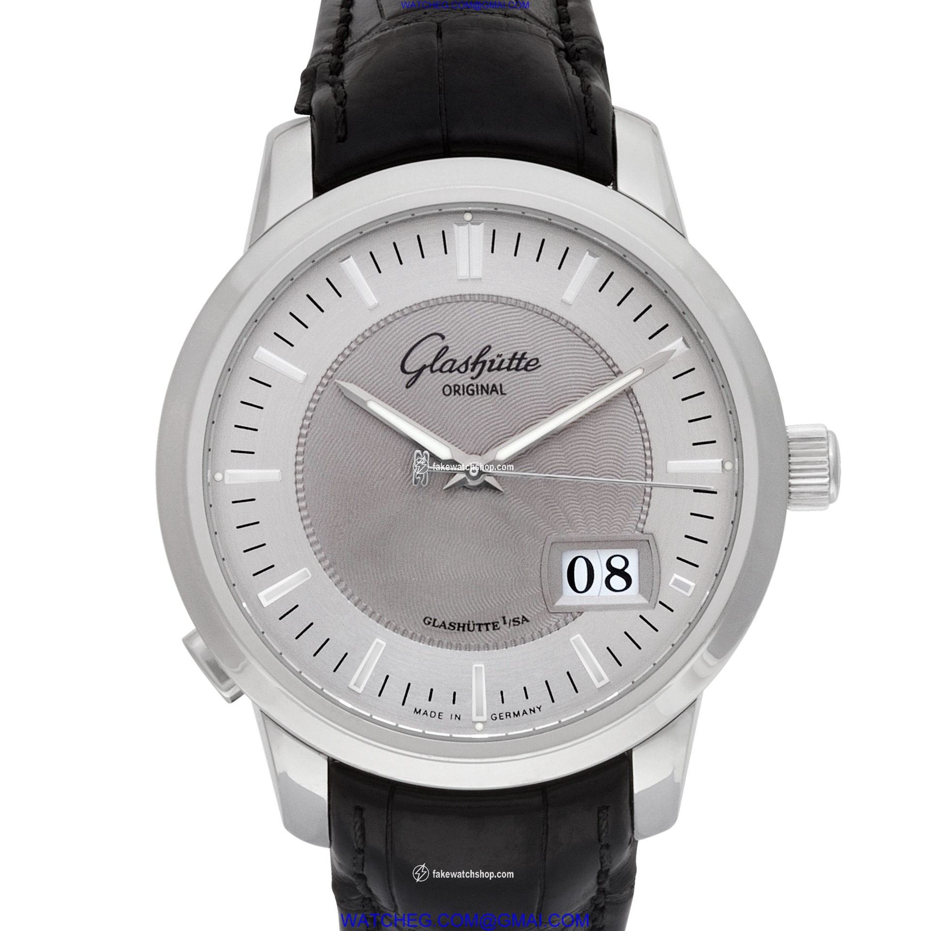 Glashutte 100-03-03-02-04 Senator Data Panoramica Automatic Male Stainless Steel