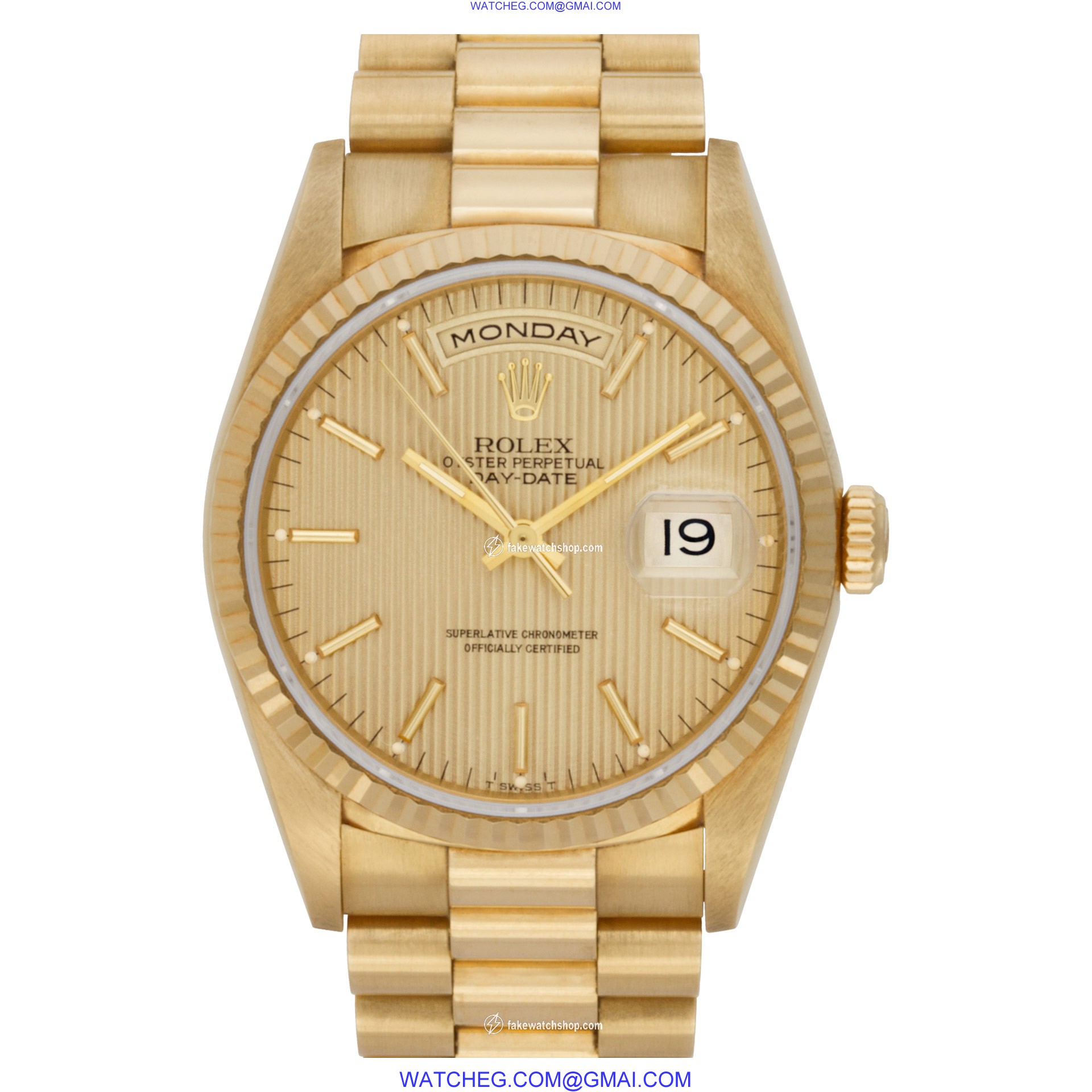 Rolex 18238 Day-Date Automatic Male 18k Yellow Gold