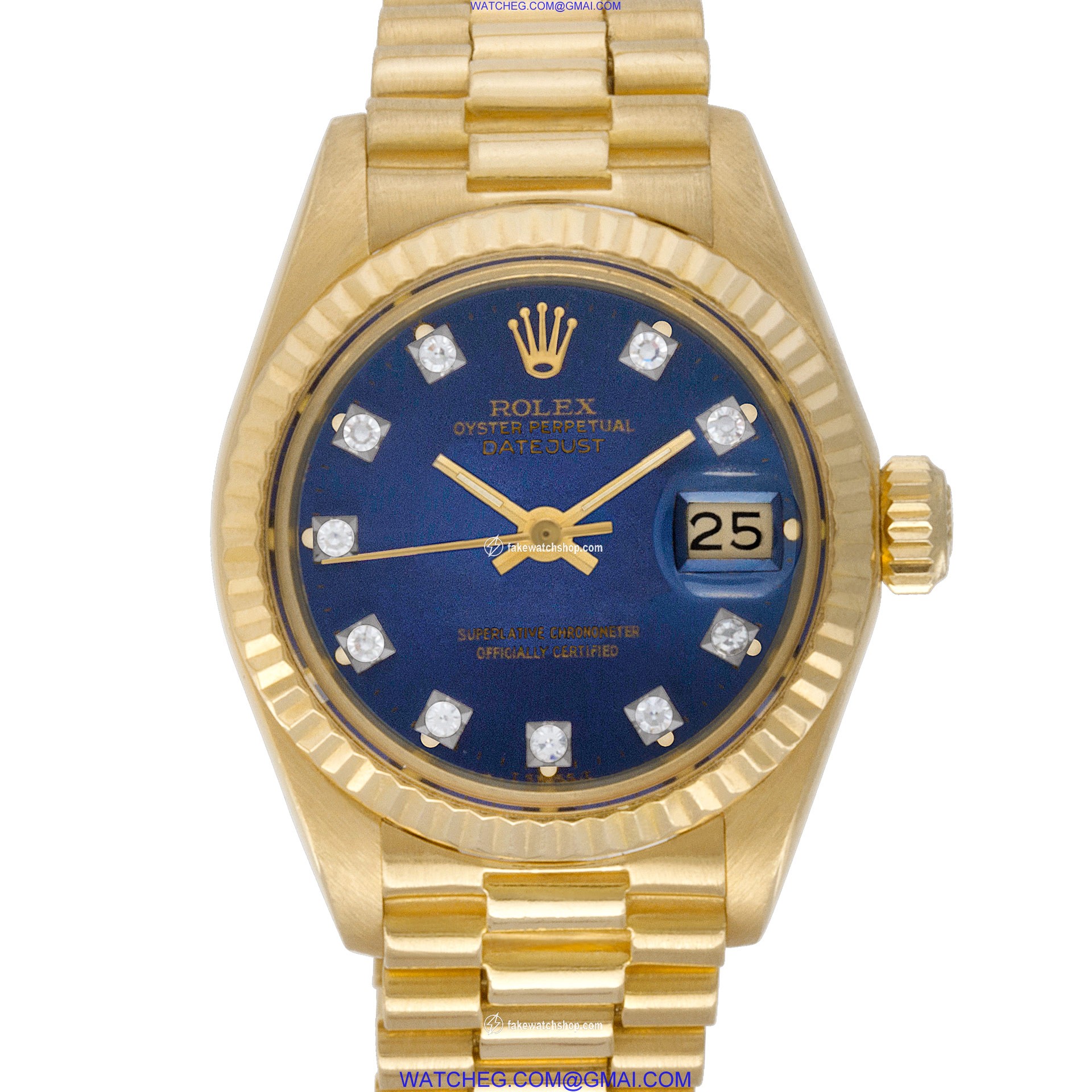 Rolex 6917 Datejust Automatic Female 18k Yellow Gold
