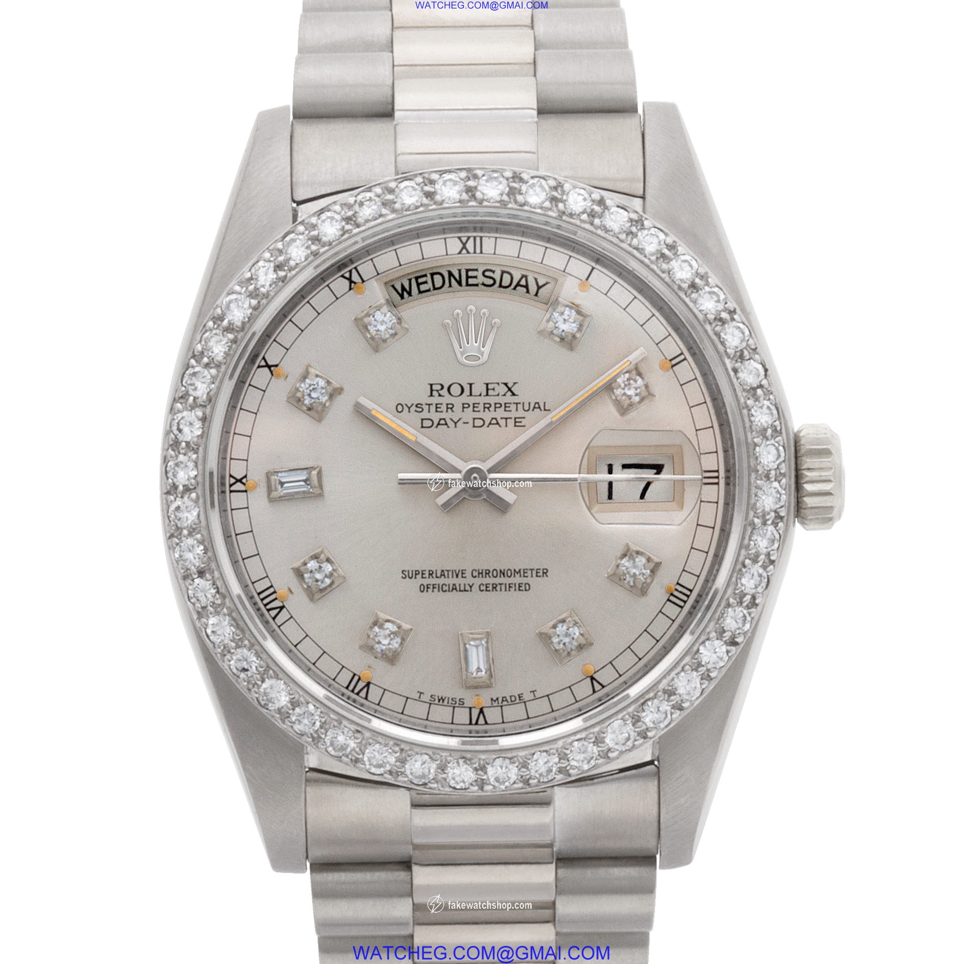 Rolex 18039 Day-Date Automatic Male 18k White Gold