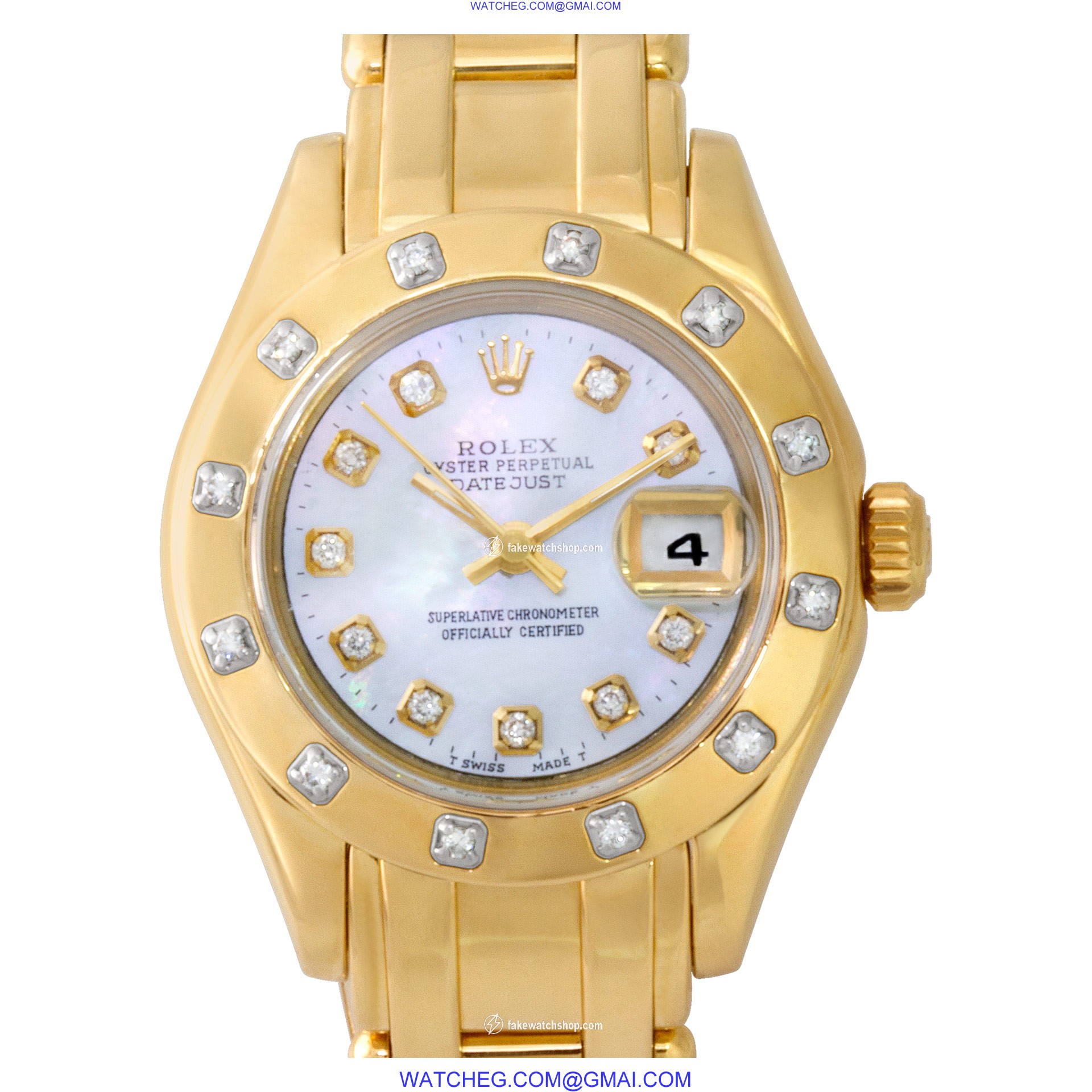 Rolex 80318 Pearlmaster Automatic Female 18k yellow gold