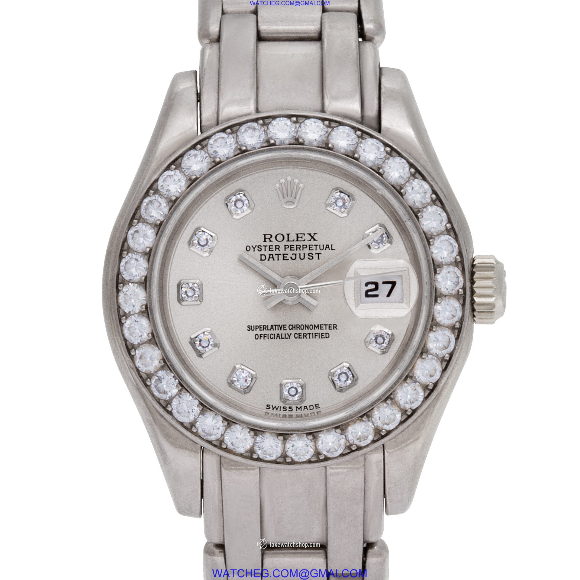 Rolex 69299 Pearlmaster Automatic Female 18k White Gold