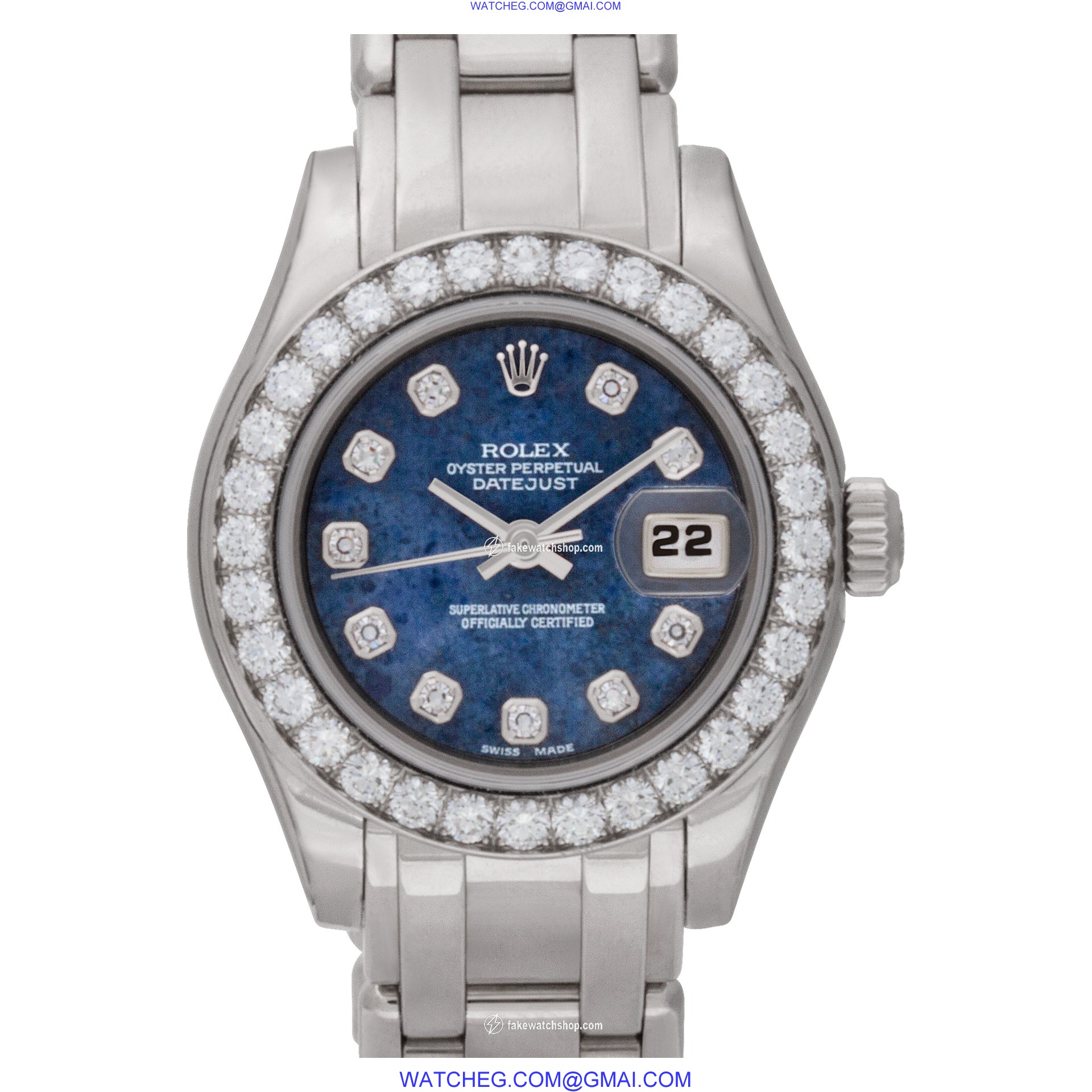 Rolex 80299 Pearlmaster Automatic Female 18k White Gold