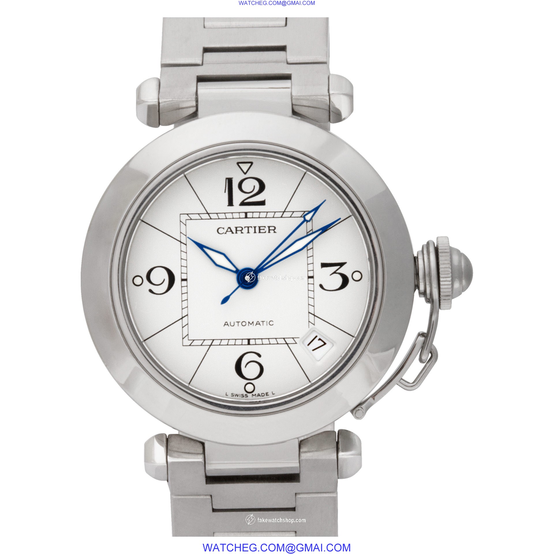 Cartier 2324 Pasha 35 Automatic Unisex Stainless Steel