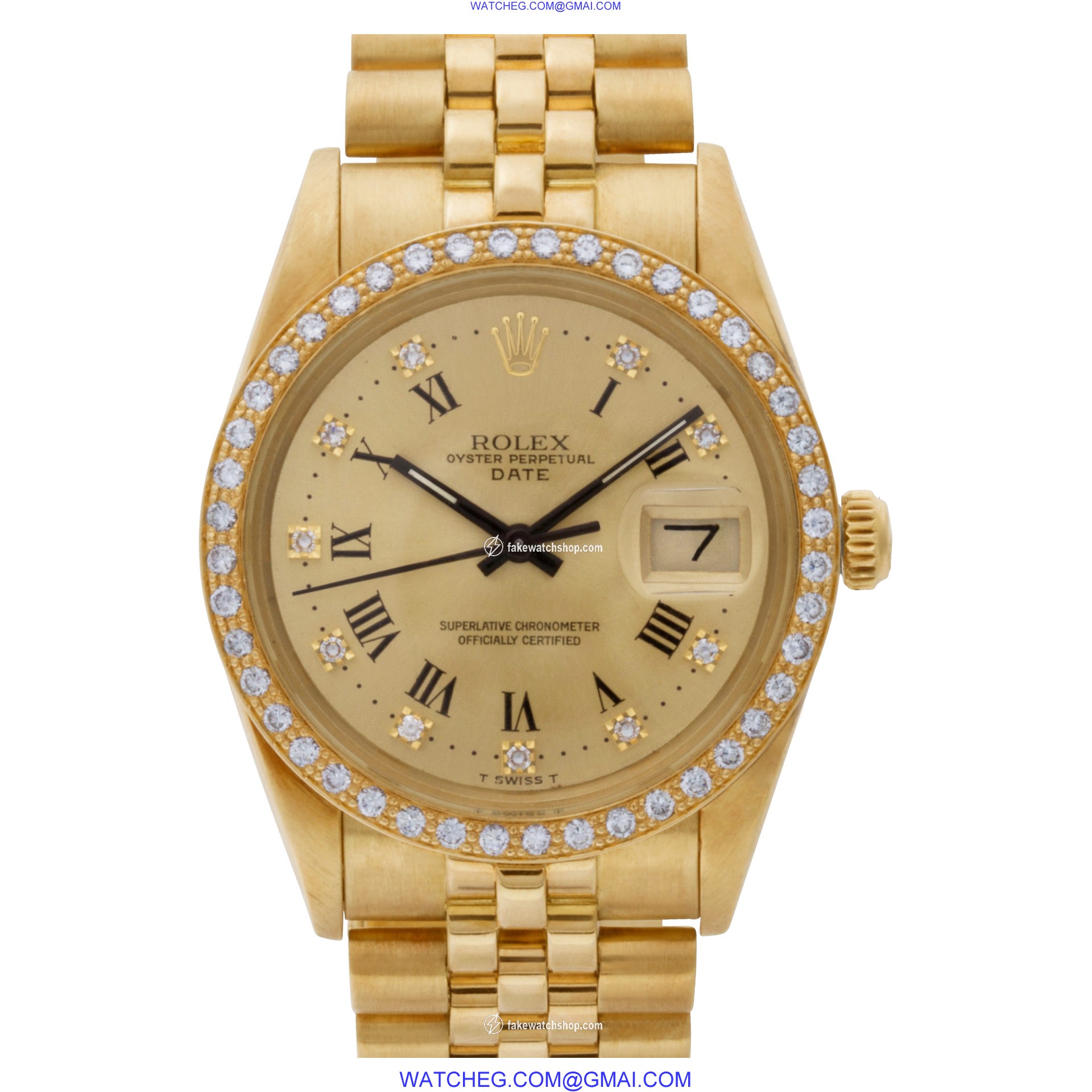 Rolex 15037 Date Automatic Unisex 18k yellow gold