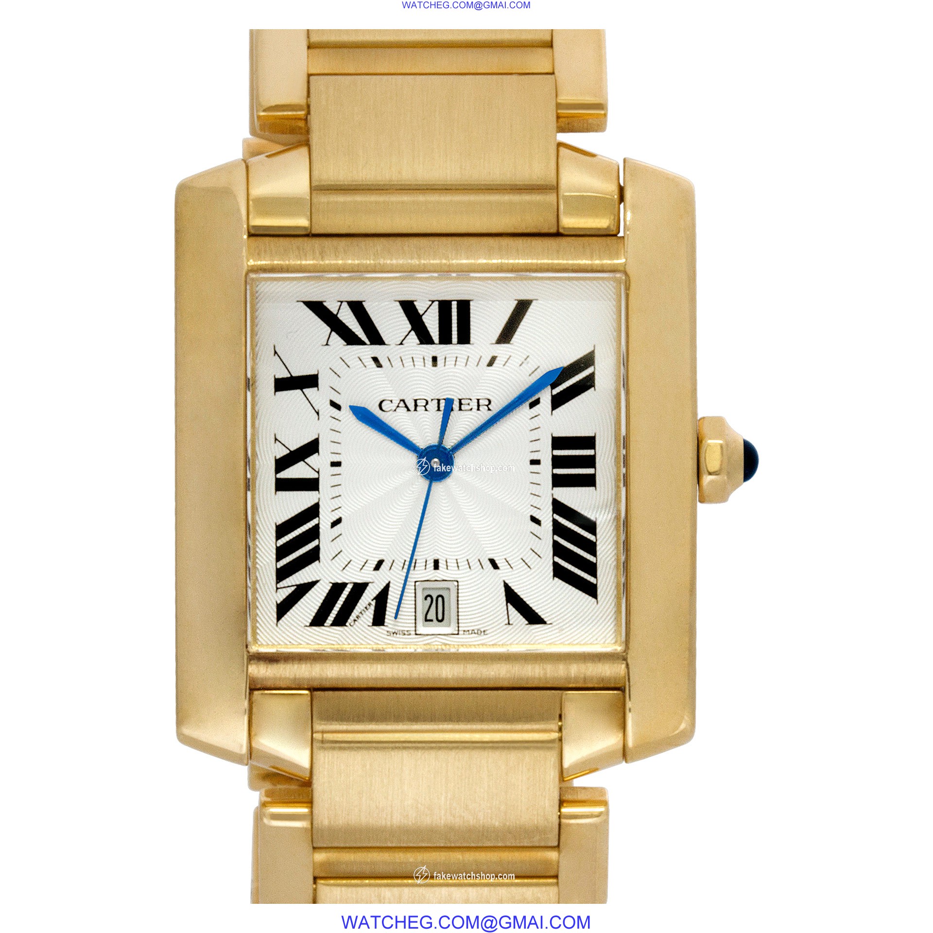 Cartier W50001R2 Tank Francaise Automatic Unisex 18k yellow gold