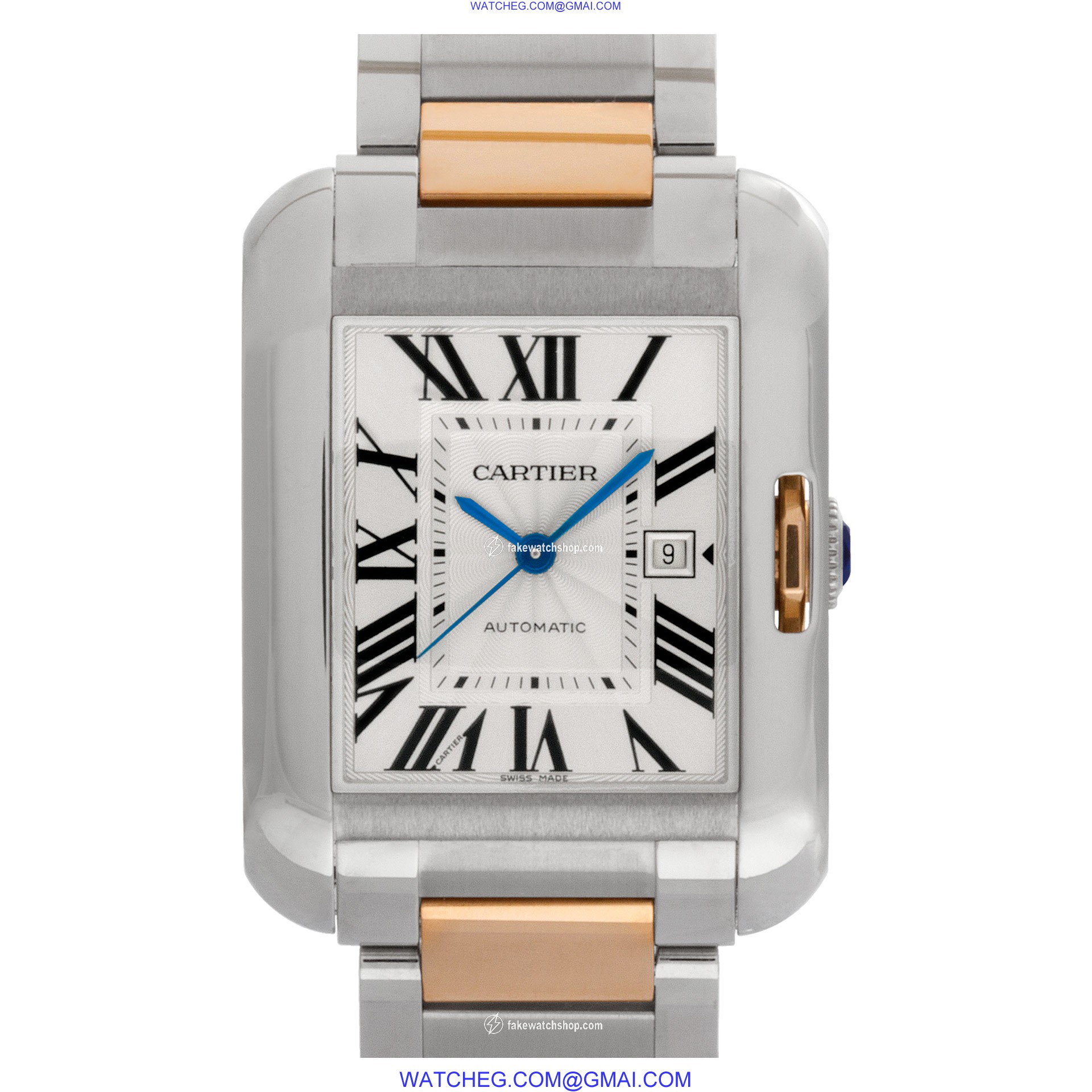 Cartier W5310047 Tank Anglaise XL Automatic Unisex 18k gold & Stainless Steel