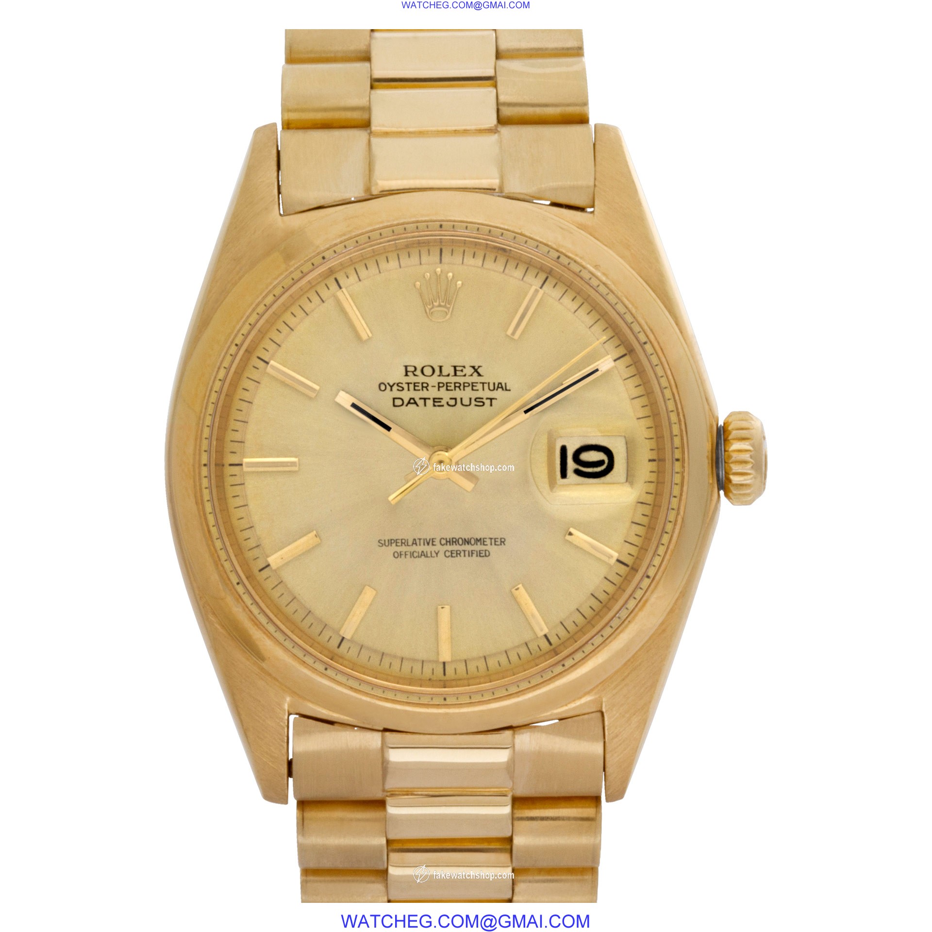 Rolex 1602 Datejust Automatic Male 18k yellow gold