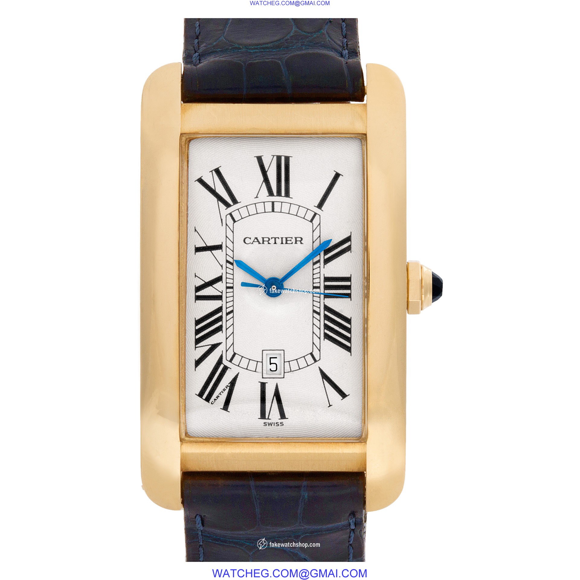 Cartier W5603156 Tank Americaine Automatic Male 18k yellow gold