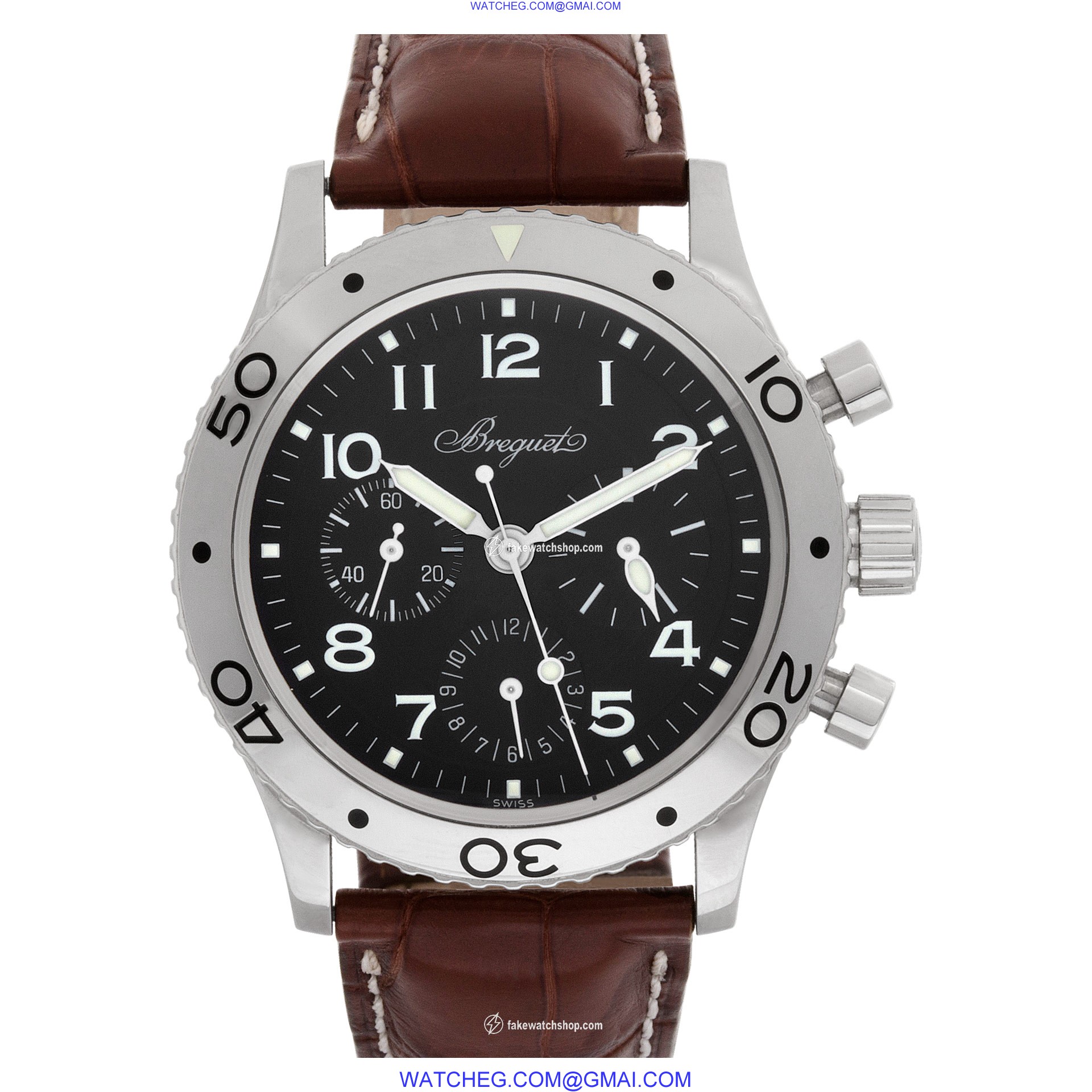 Breguet 3800 ST.929 W6 Aeronavale Automatic Male Stainless Steel