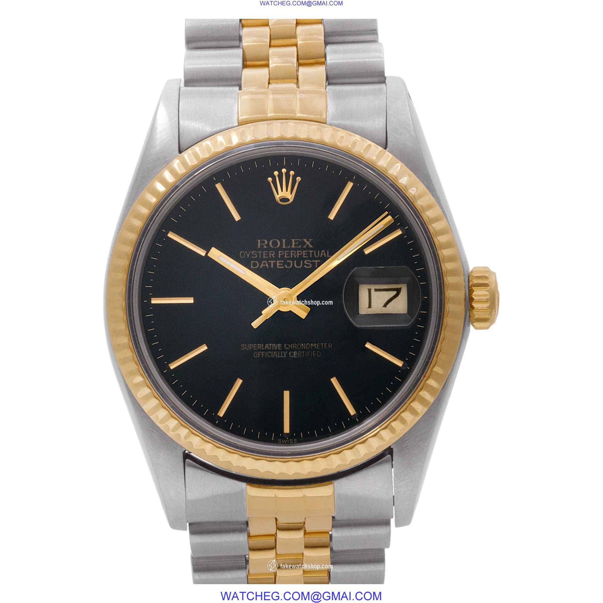 Rolex 16013 Datejust Automatic Male 18k gold & Stainless Steel